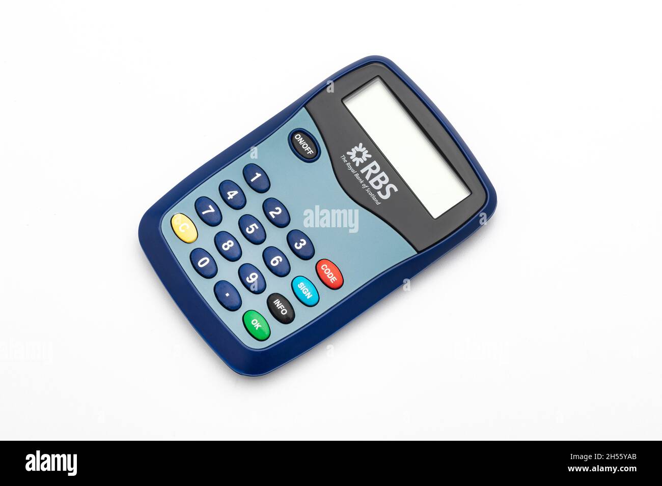 Un lecteur de cartes bancaires par Internet de la Royal Bank of Scotland Banque D'Images