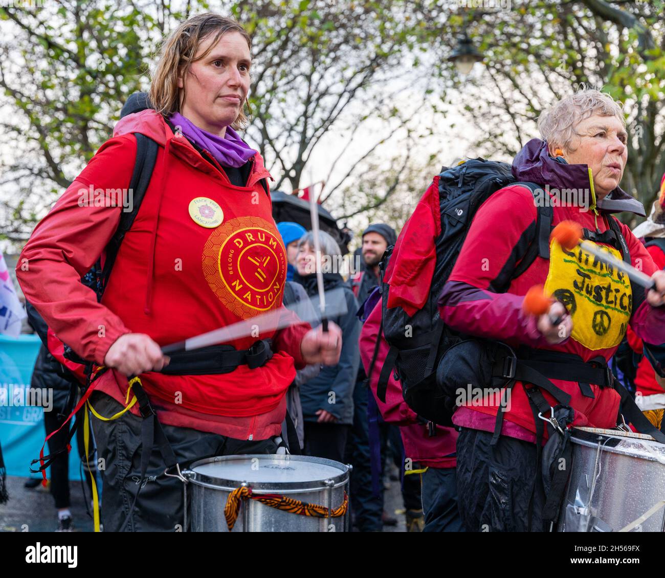 Démonstration de Glasgow COP26 action mondiale pour la justice climatique Banque D'Images