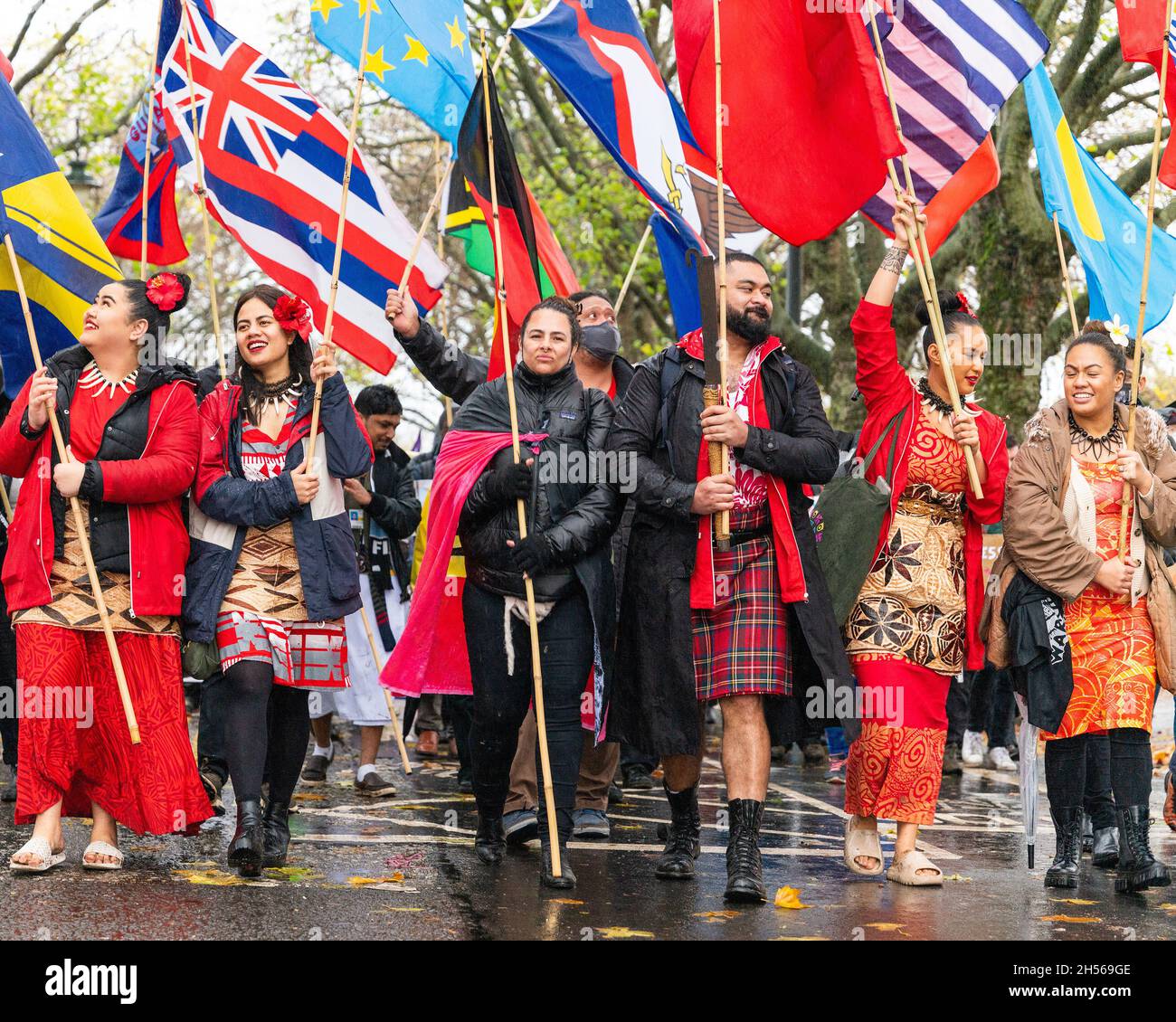 Démonstration de Glasgow COP26 action mondiale pour la justice climatique Banque D'Images