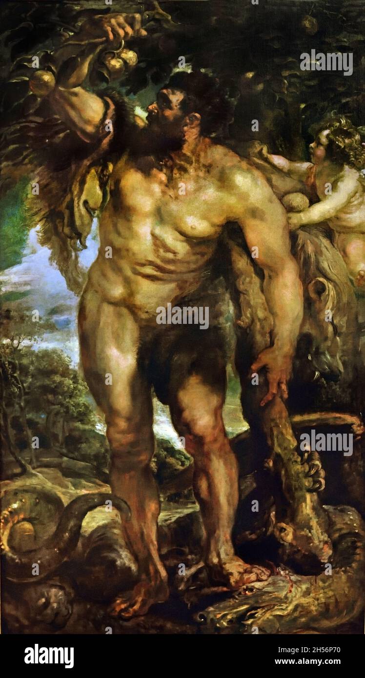 Hercules dans le jardin des Hesperides par Peter Paul Rubens (1577–1640) Belge, Belgique, Flamand. Banque D'Images