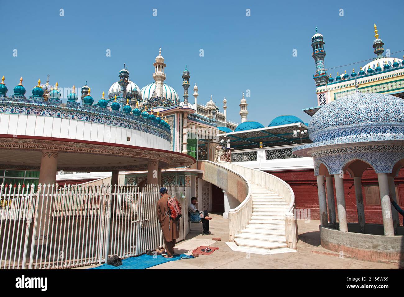 Mosquée Bhong dans le village de Bhong, district de Rahim Yar Khan, province du Punjab, Pakistan Banque D'Images