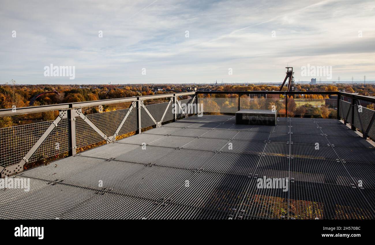 Halde Hoheward Salvage paysage de décharge dans la région de la Ruhr Banque D'Images