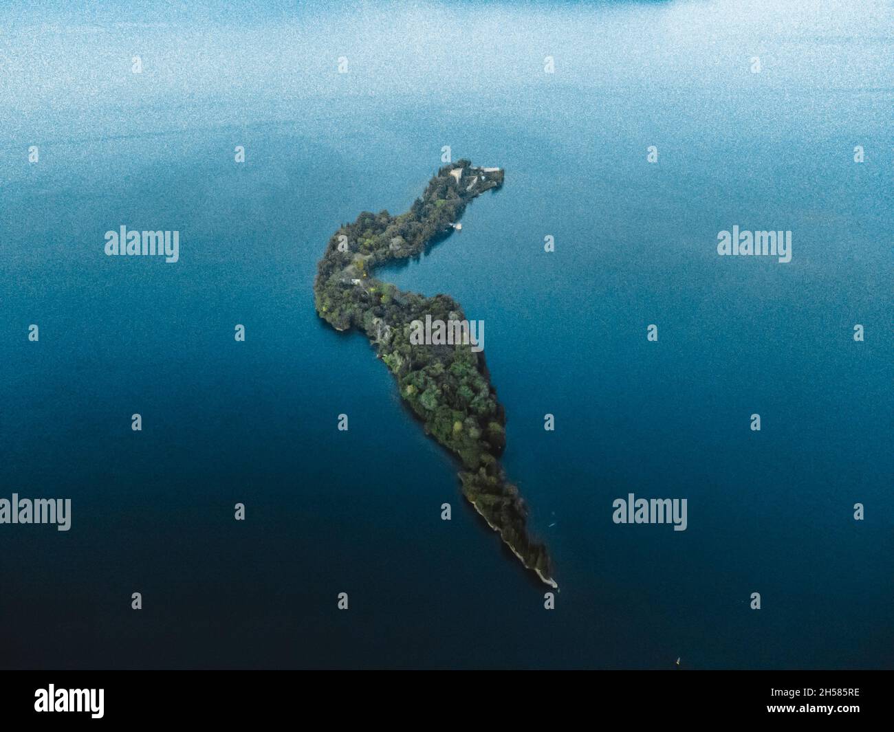 une vue superbe sur le lac de garde Banque D'Images