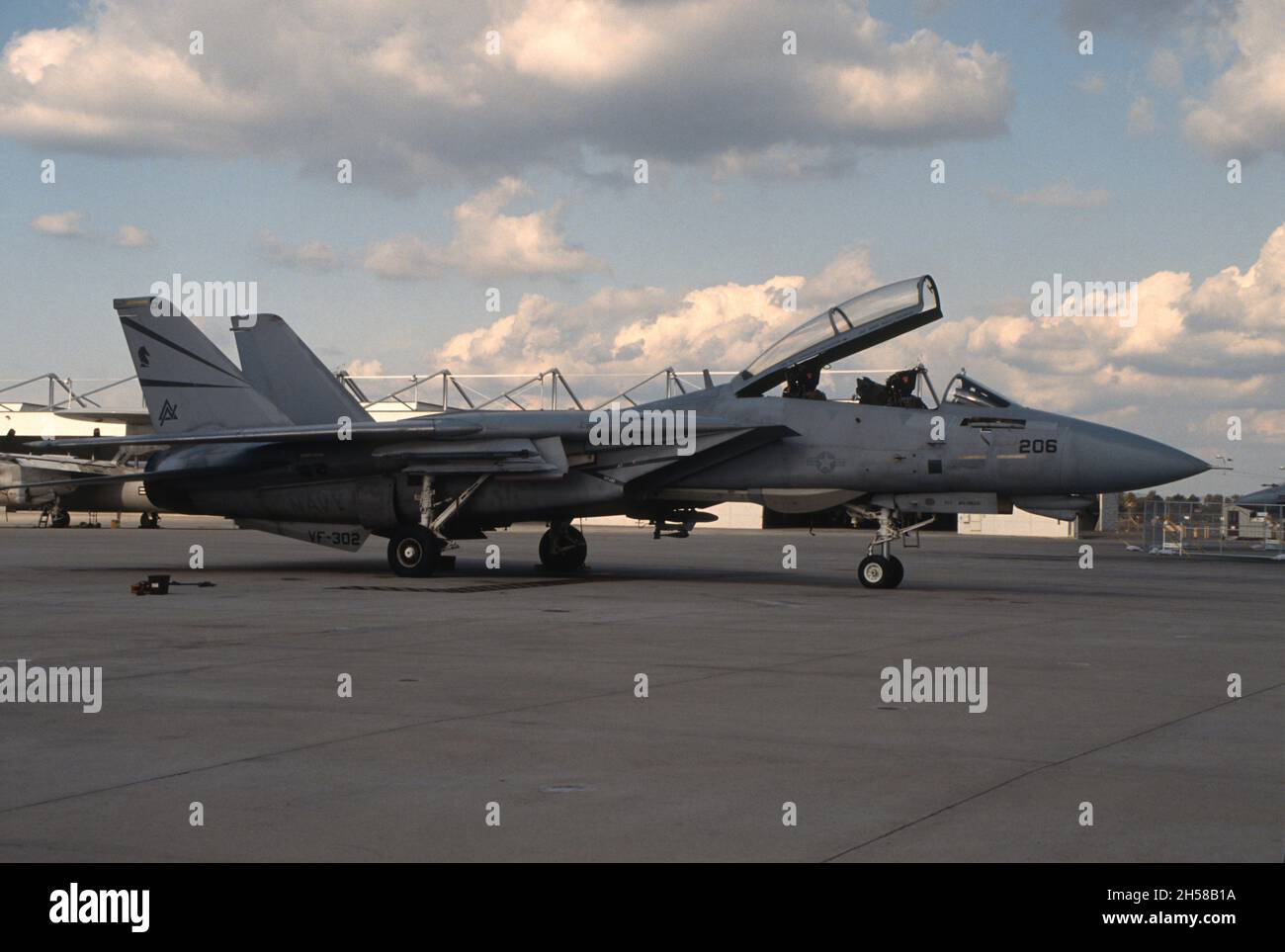 VF-302, les étalons, F-14 sur le tarmac à NAS Miramar, San Diego, Californie. Banque D'Images