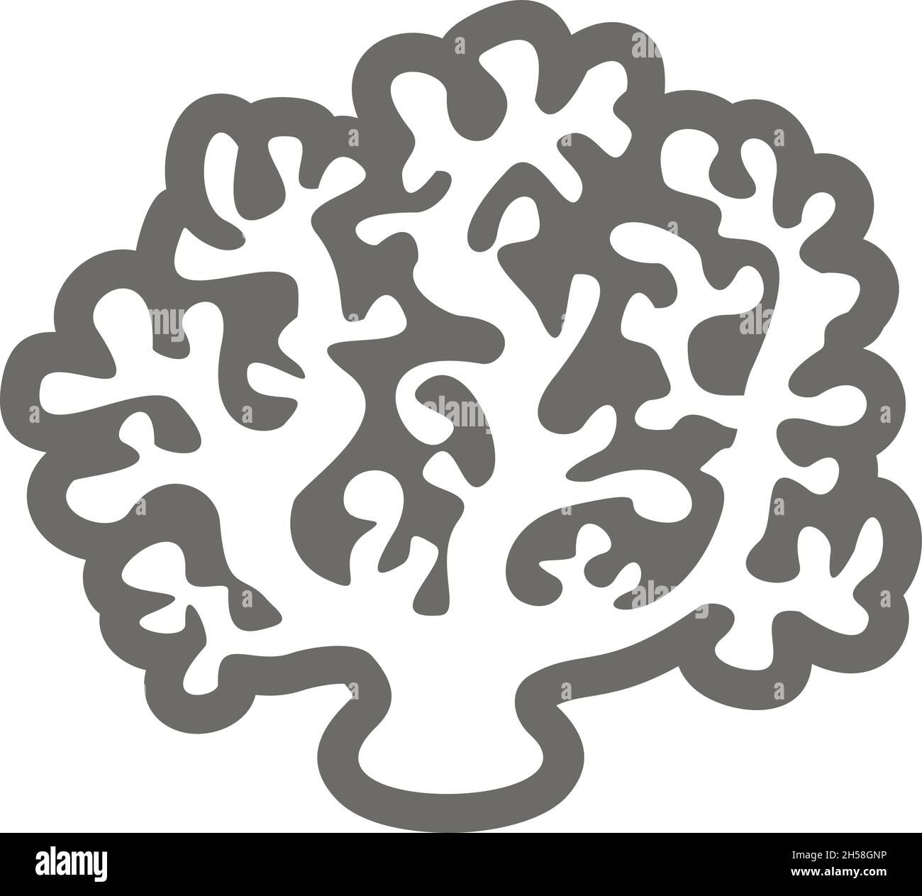 Icône de vecteur de contour de corail.Plage.Été.L'été.Vacances.Vacances, eps 10 Illustration de Vecteur