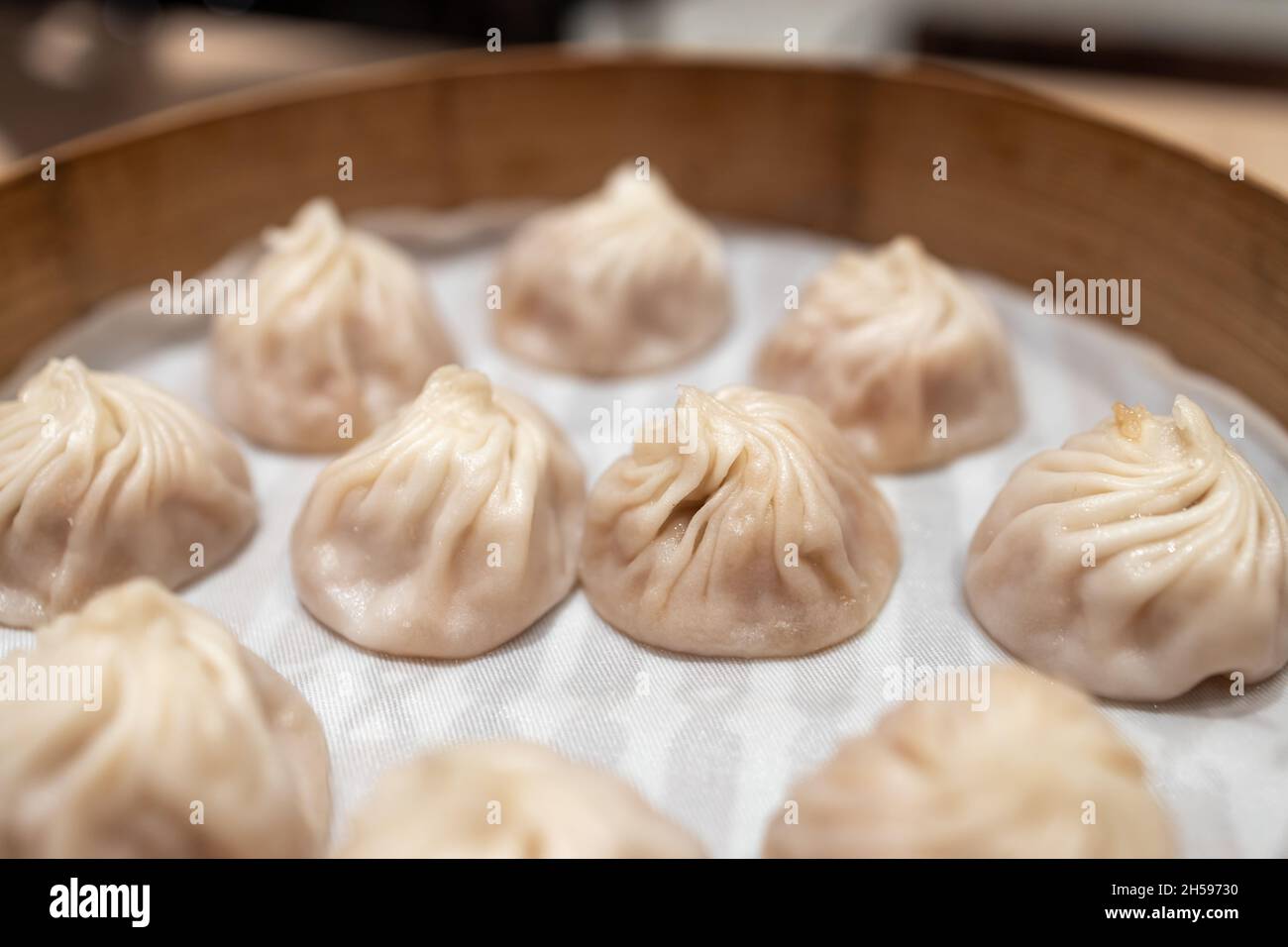 La cuisine chinoise populaire Dimsum au restaurant, Manille, Philippines Banque D'Images