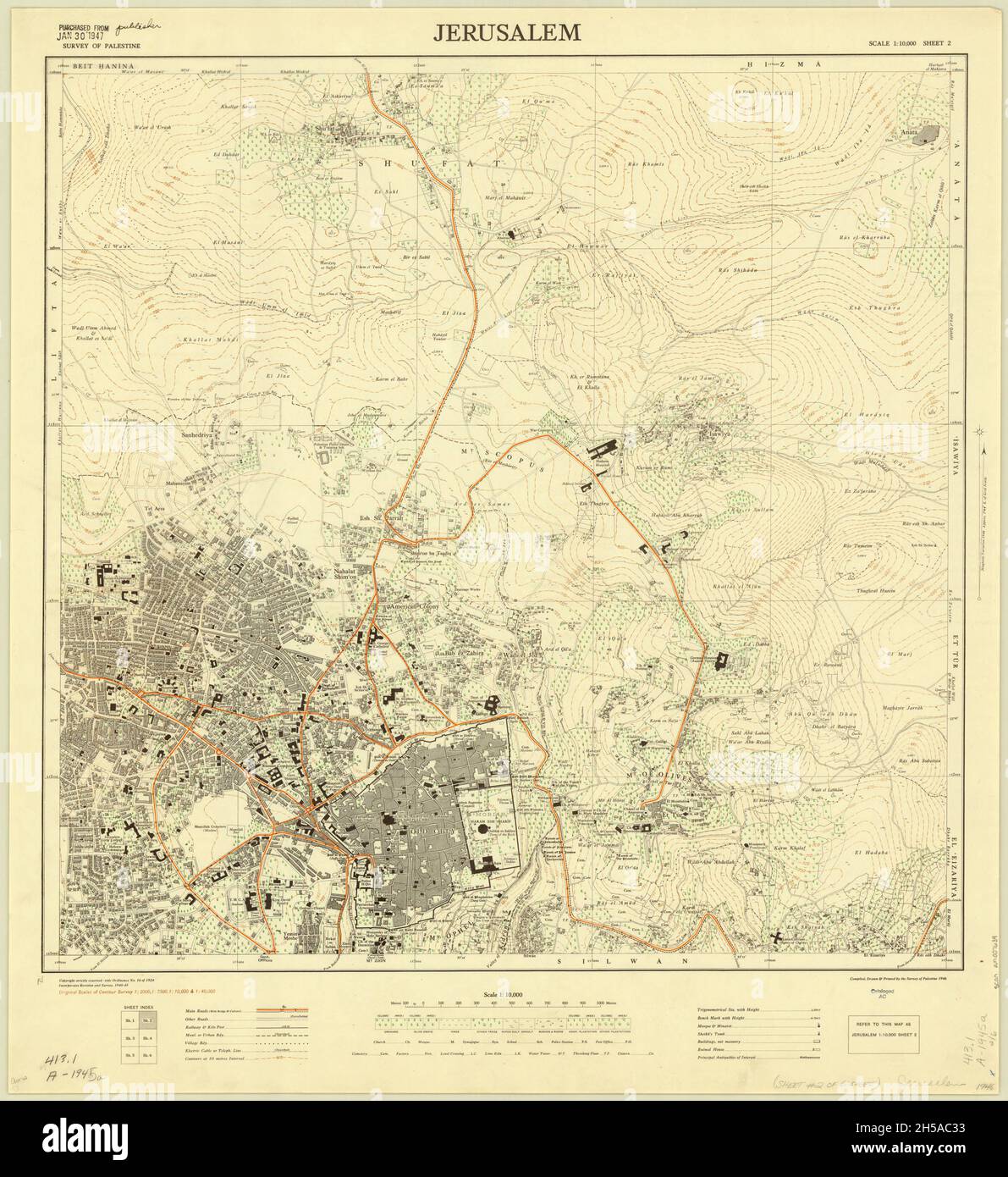 Carte de Jérusalem, carte de Jérusalem, imprimé de Jérusalem, affiche de Jérusalem, carte de la vieille Jérusalem,Carte d'Israël, carte d'Israël, imprimé d'Israël, Art d'Israël, Israël Banque D'Images