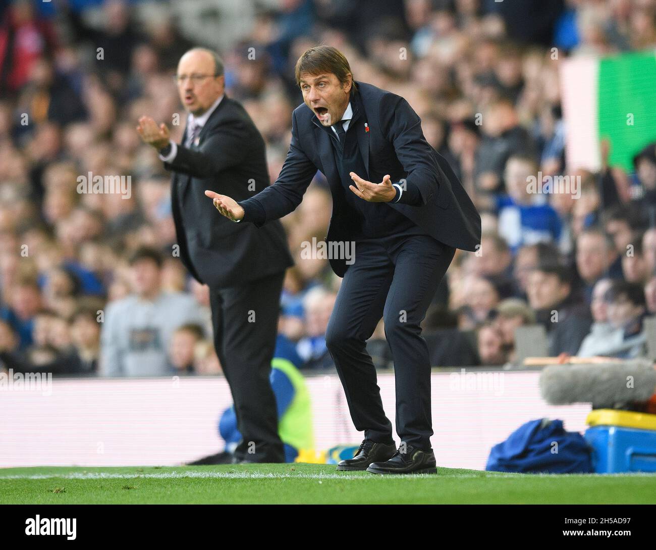 07 novembre 2021 - Everton v Tottenham Hotspur - Goodison Park Tottenham Manager Antonio Conte pendant le match de la Premier League à Goodison Park, Liverpool crédit photo : © Mark pain / Alay Live News Banque D'Images