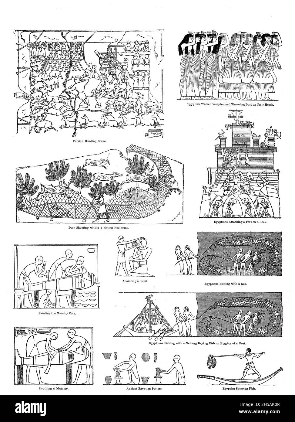 Galerie des illustrations de l'écriture, y compris persan, Egyptien et Assyrien de ' la Bible de la famille doré ' contenant l'ancien et le Nouveau Testament, l'Apocryphe orné de belles gravures pleine page, des illustrations et la Galerie de la Bible de Dore.Publié à Philadelphie par William T. amies en 1883 Banque D'Images