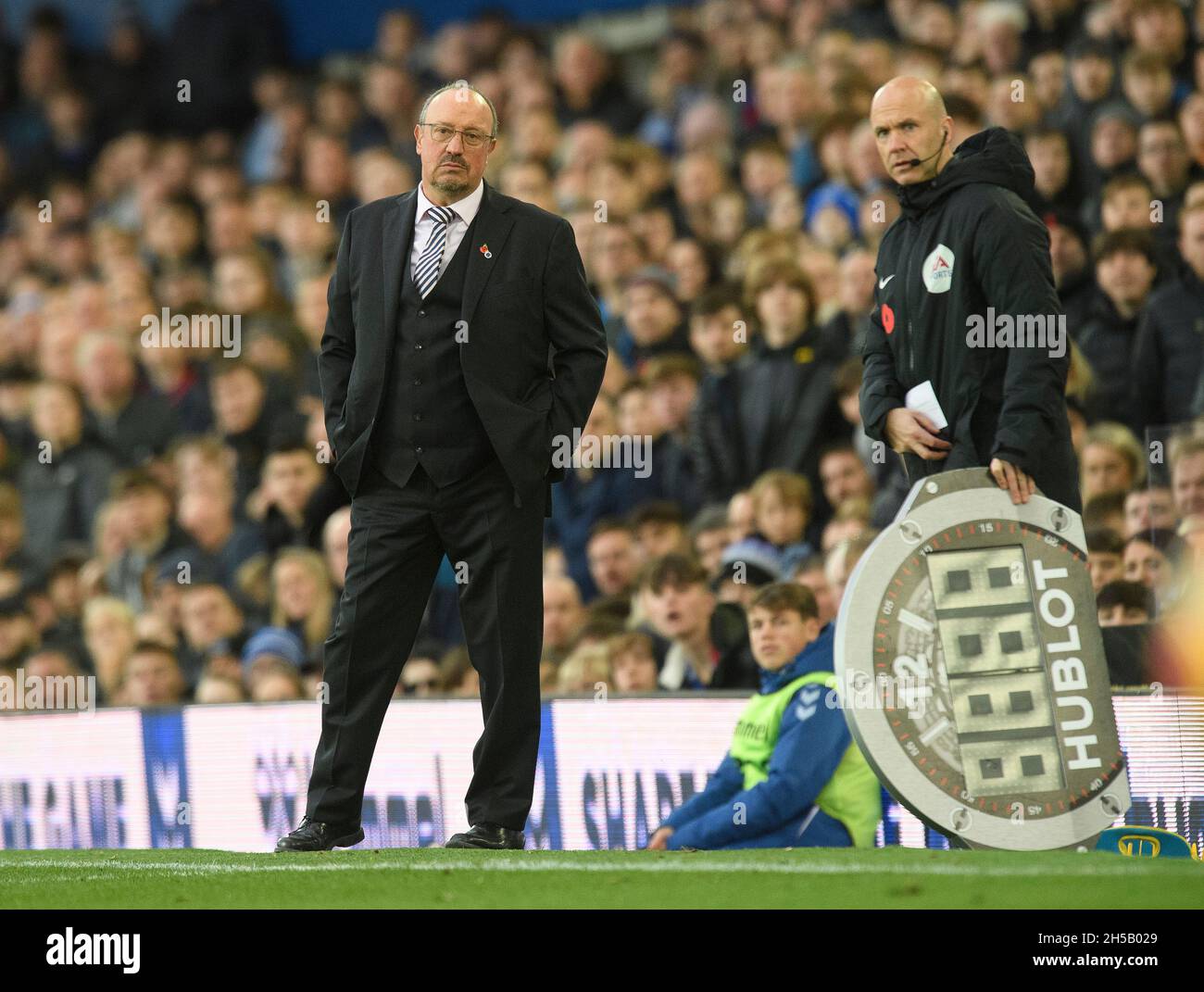 Liverpool, Royaume-Uni.7 novembre 2021.07 novembre 2021 - Everton v Tottenham Hotspur - Goodison Park Rafa Benitez, responsable d'Everton, lors du match de la Premier League à Goodison Park, Liverpool crédit photo : © Mark pain / Alamy Live News Banque D'Images