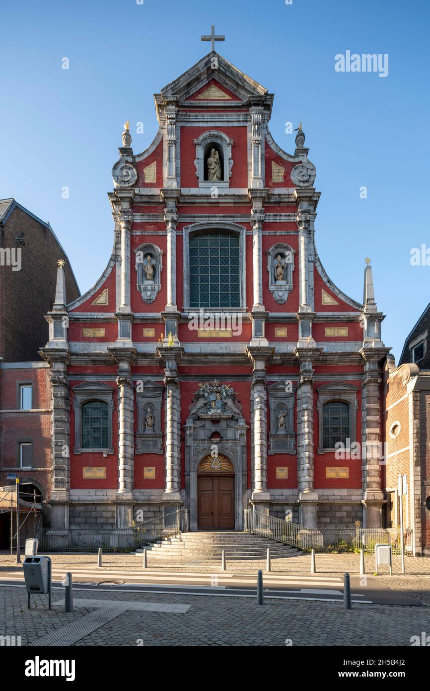 Lüttich, Liège, Église notre-Dame-de-l'Immaculée-conception de Liège, Fassade Banque D'Images