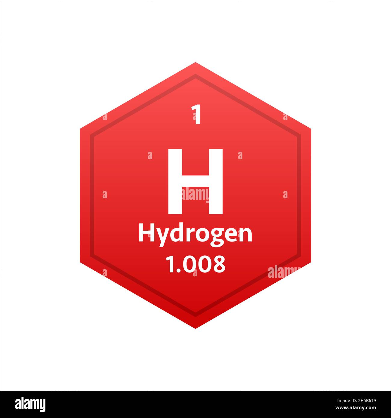 Symbole hydrogène.Élément chimique du tableau périodique.Illustration du stock vectoriel. Illustration de Vecteur