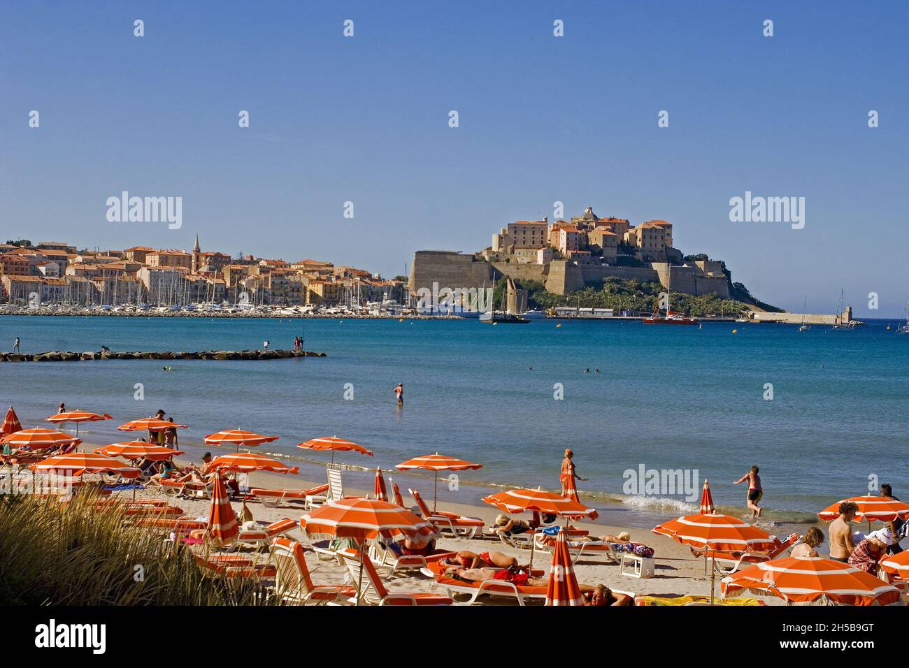 BAIE DE CALVI, BALAGNE, HAUTE-CORSE (2B), FRANCE Banque D'Images