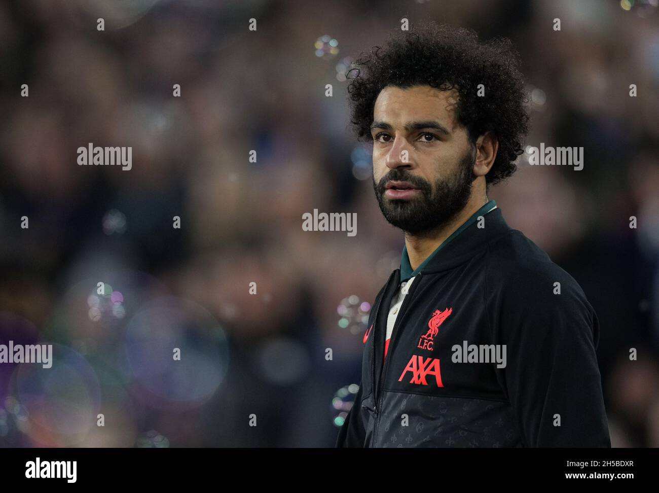 Mohamed 'ma' Salah de Liverpool a pré-match lors du match de la Premier League entre West Ham United et Liverpool au parc olympique de Londres, Angleterre, le 7 novembre 2021.Photo d'Andy Rowland. Banque D'Images