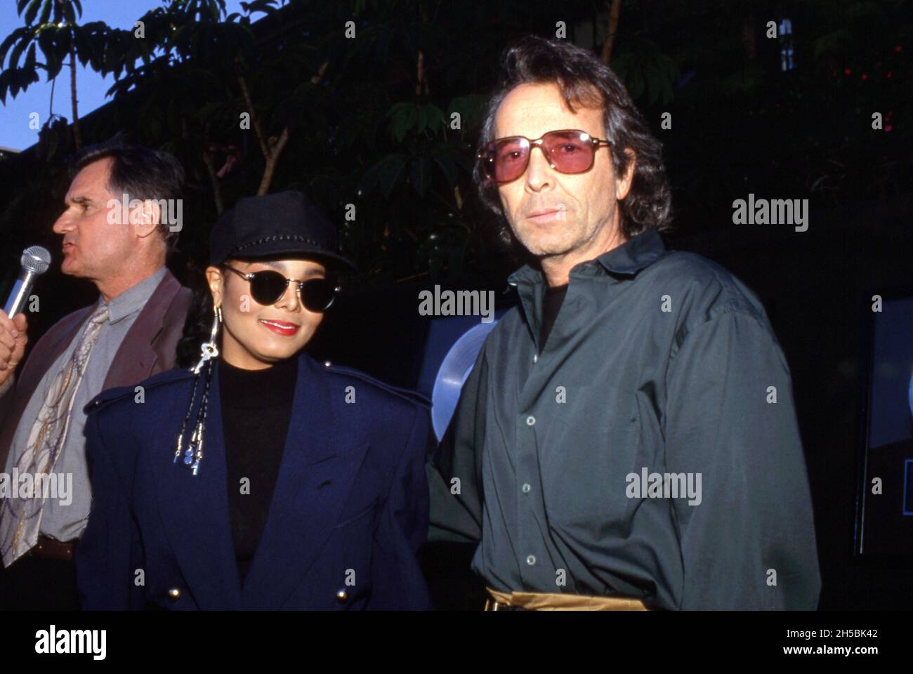 Jackson et Herb Alpert lors de la présentation des disques de