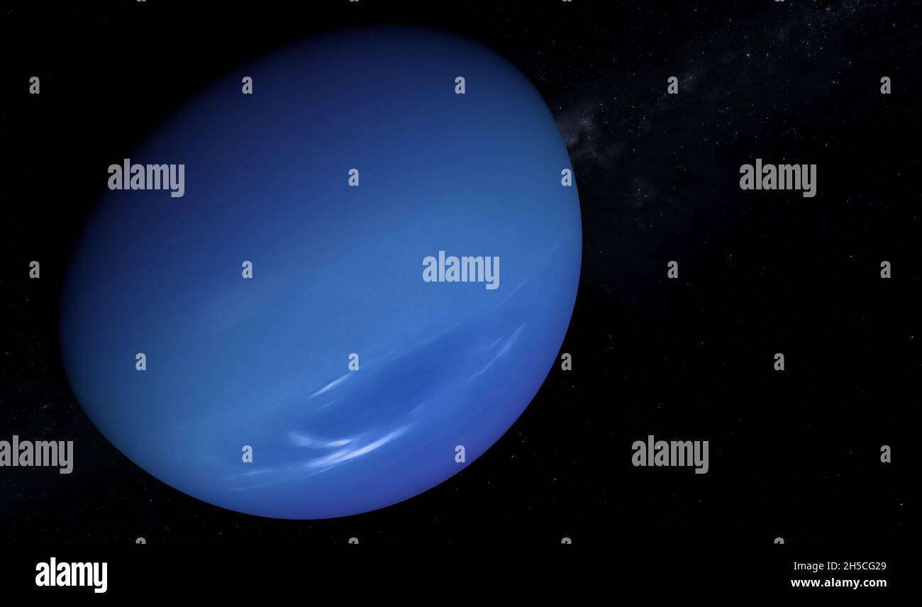 Planète Neptune.Exploration spatiale.Éléments de cette image fournis par la NASA. Banque D'Images