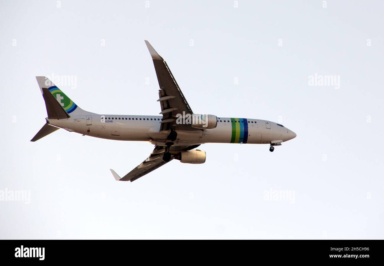 F-GZHB Transavia France Boeing 737-8GJ Midair Banque D'Images