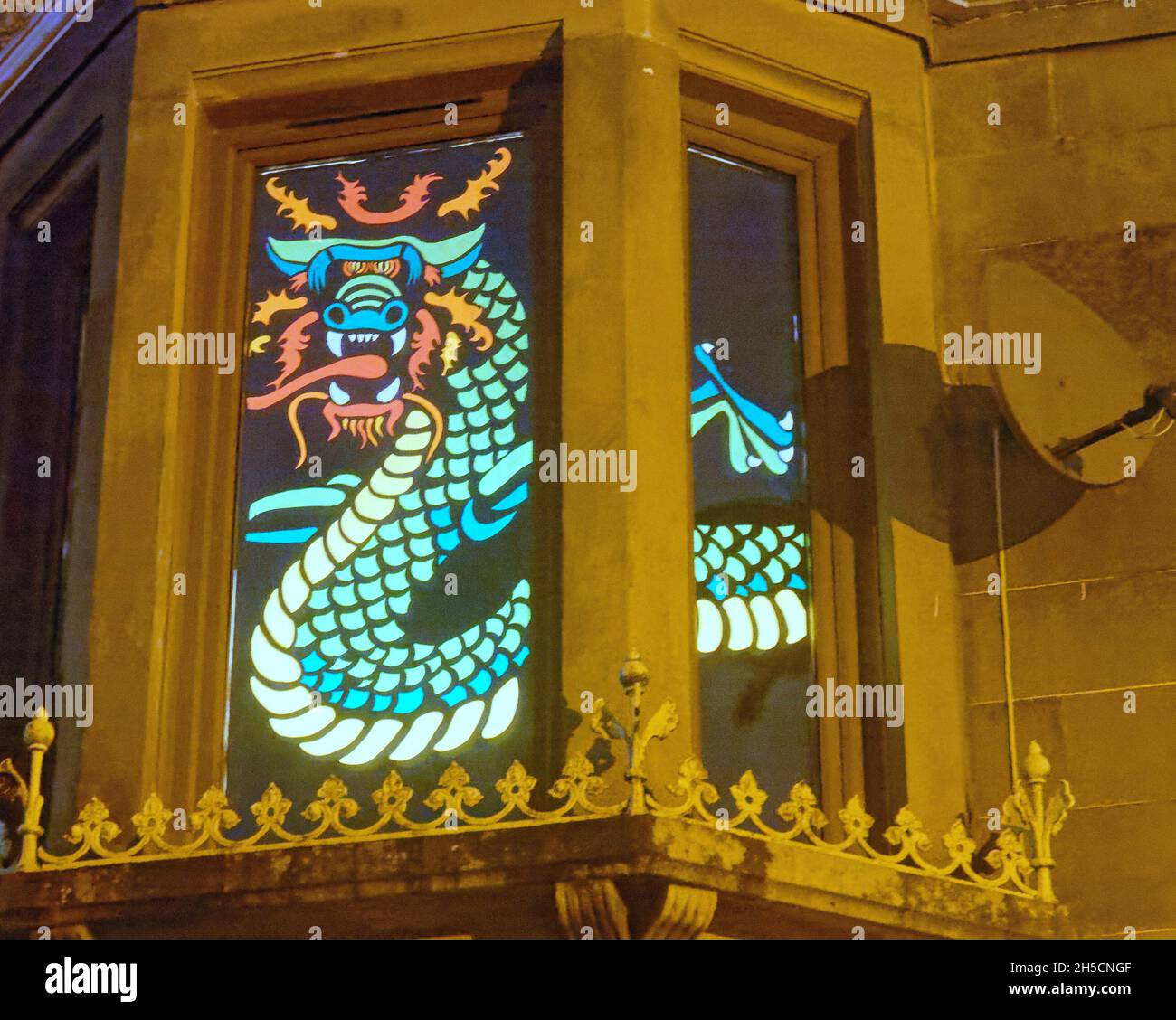 Glasgow, Écosse, Royaume-Uni 8 novembre 2021.Les concepts du thème du changement climatique ont été le thème moteur dans le champ de bataille de la ville qui se tient actuellement pendant la conférence cop26 coïncidente en même temps.La Wanderland d'hiver est une célébration croissante qui se déroule par intermittence au cours de l'année dans des quartiers définis au Royaume-Uni avec un thème décidé localement qui se traduit par des fenêtres avant artistiquement décorées « Covid-safe moyen de relier les gens, transformant les rues en galeries extérieures magiques ».Crédit Gerard Ferry/Alay Live News Banque D'Images