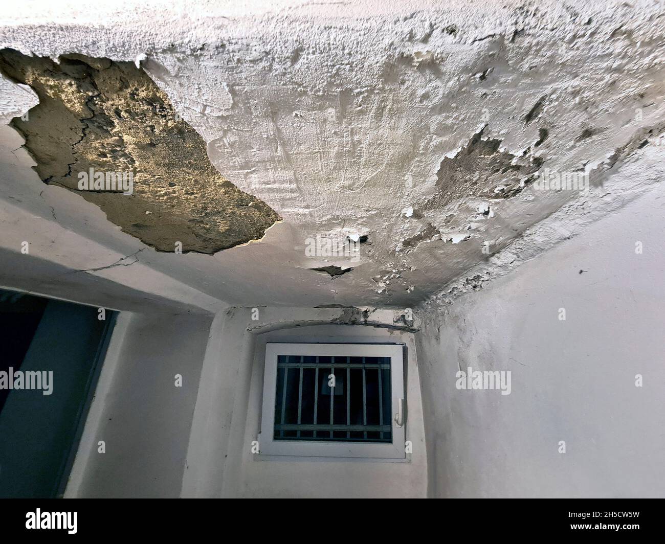 Dégâts d'eau dans la cave, Allemagne Banque D'Images