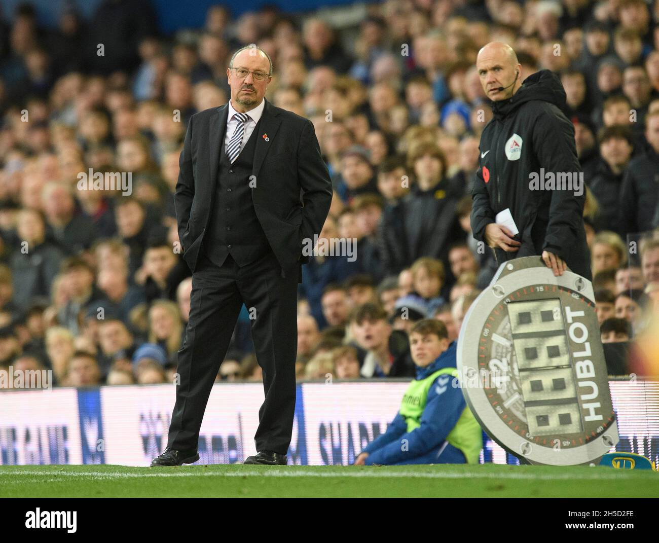 Liverpool, Royaume-Uni.7 novembre 2021.Rafa Benitez, responsable d'Everton, lors du match de la Premier League à Goodison Park.Image Mark pain / Alamy Banque D'Images