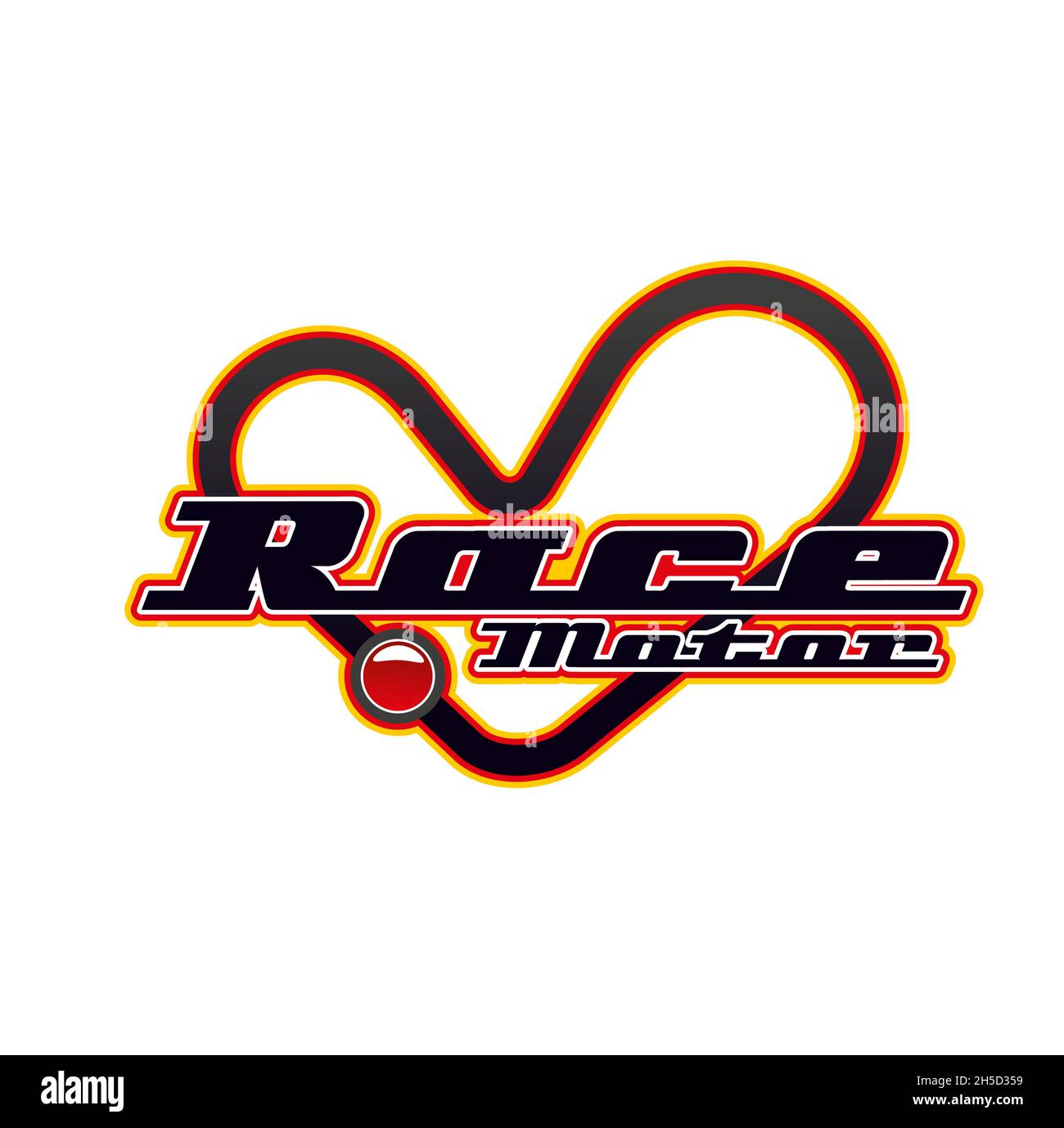 Icône de vecteur de course automobile d'une piste ou d'un circuit de sport de course avec pointeur de position de navigation.Route de voiture, voiture ou moto, circuit de course d'asphalte ou course de vitesse comp Illustration de Vecteur