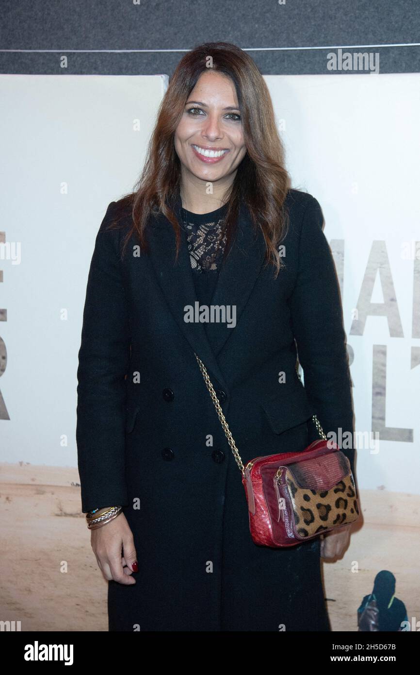 Myriam Seurat assiste à la première Marcher sur l'eau au cinéma MK2