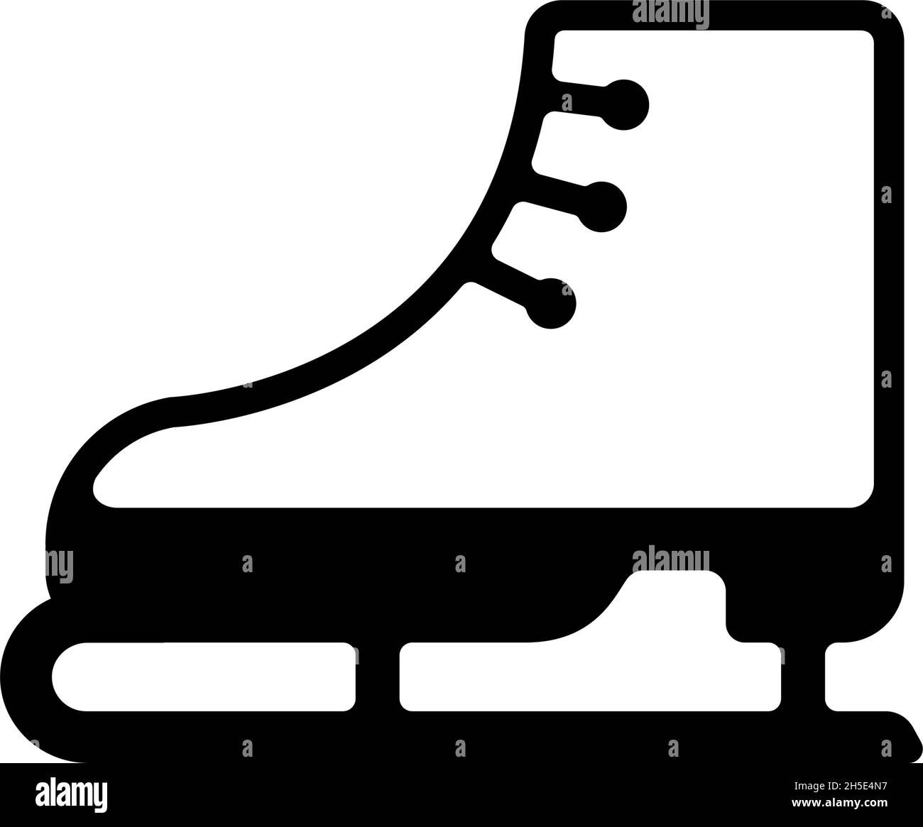 Illustration de l'icône vecteur patinage ( patin à glace ) Illustration de Vecteur