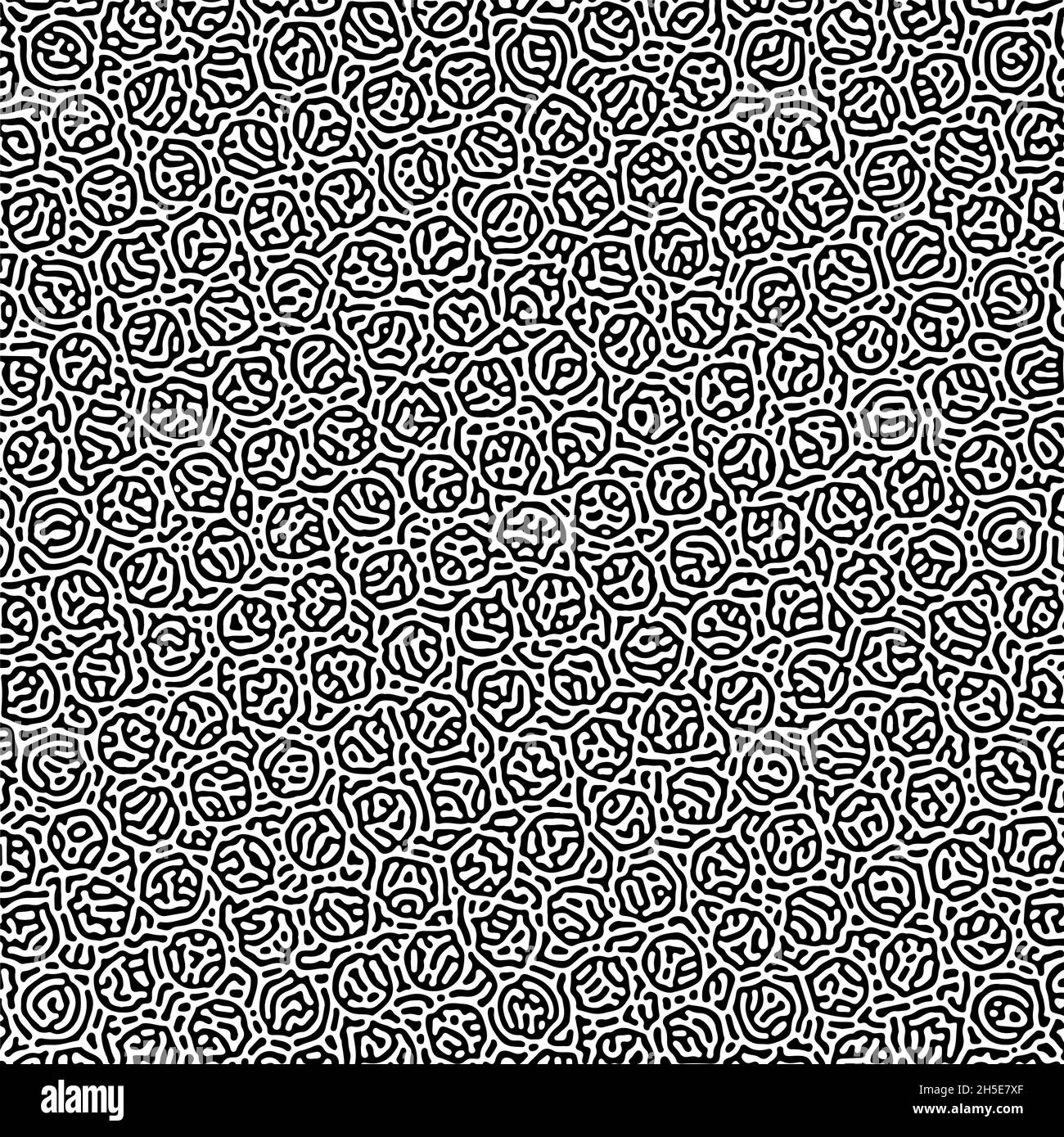 Motif de Turing. Modèle réaction-diffusion. Bases chimiques de la morphogenèse. Illustration de Vecteur