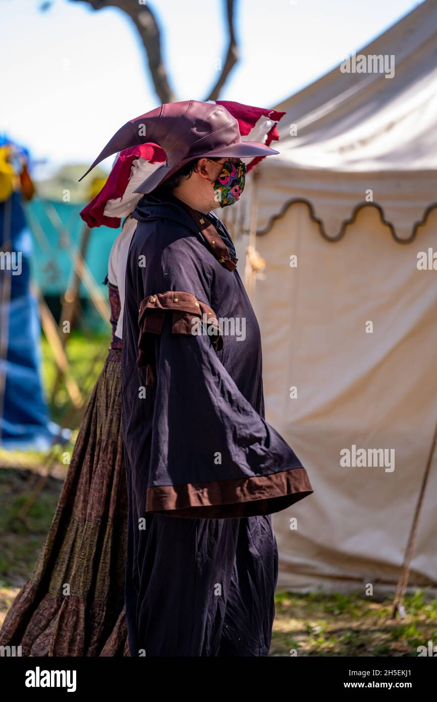 Hollywood, FL, USA - 31 octobre 2021: Scène au Camelot Days Medieval Festival TY Park Hollywood FL Banque D'Images