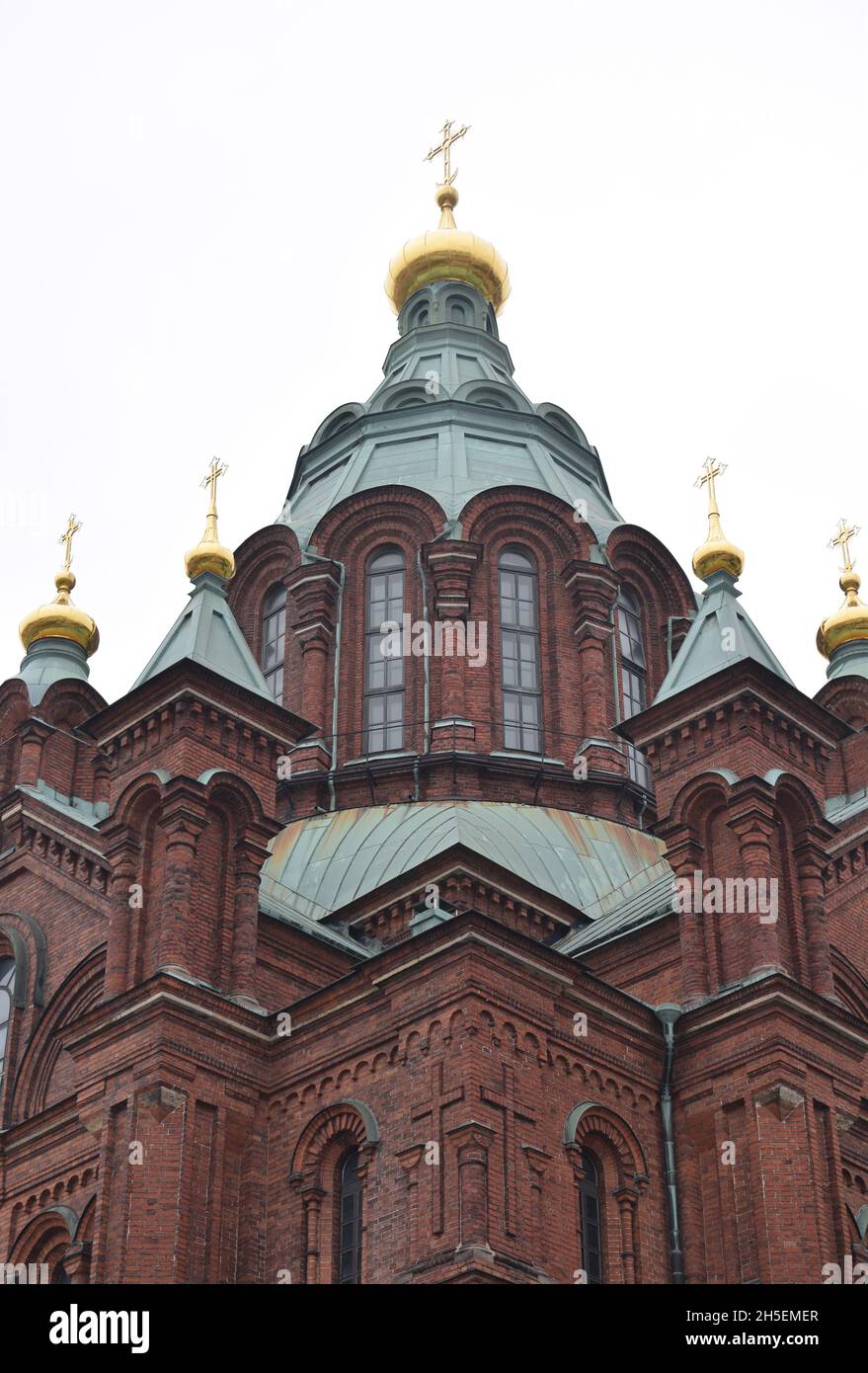 L'église orthodoxe finlandaise à Helsinki Banque D'Images