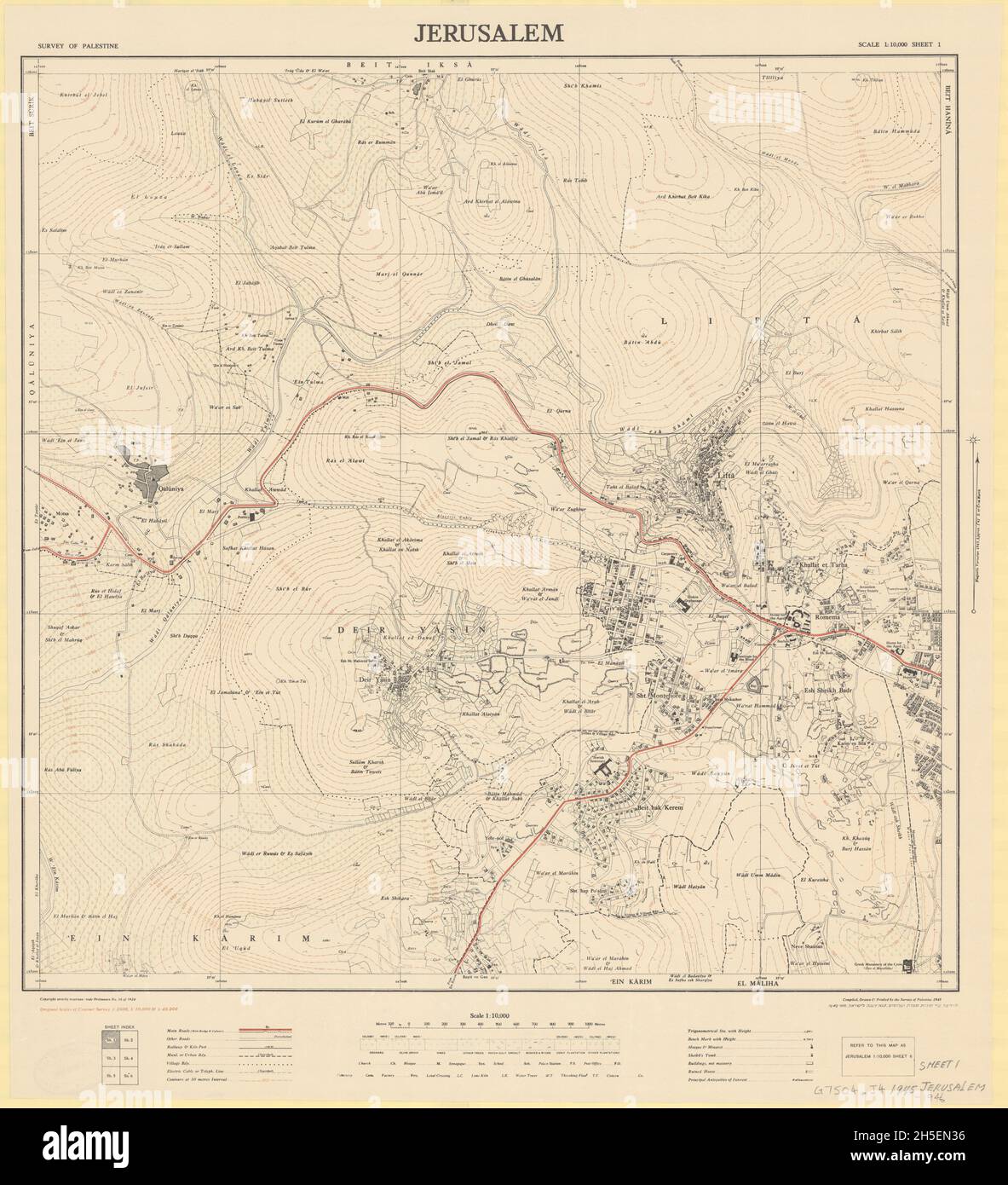 Carte de Jérusalem, carte de Jérusalem, imprimé de Jérusalem, affiche de Jérusalem, Art de Jérusalem,Art mural de Jérusalem, cartes de Jérusalem, carte d'Israël, carte d'Israël Banque D'Images