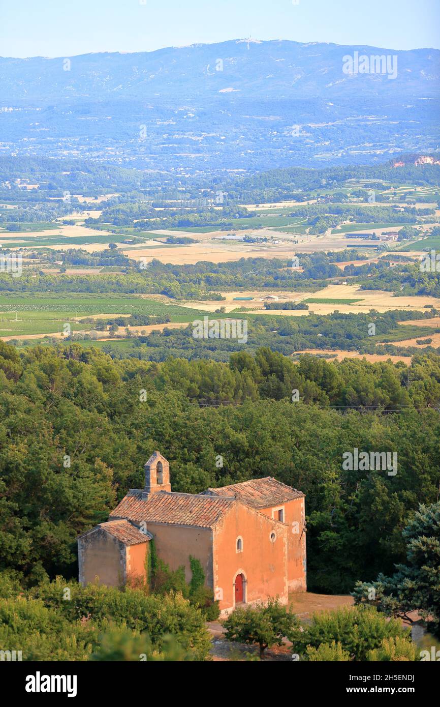 Petite chapelle du Luberon, Vaucluse, 84, PACA Banque D'Images