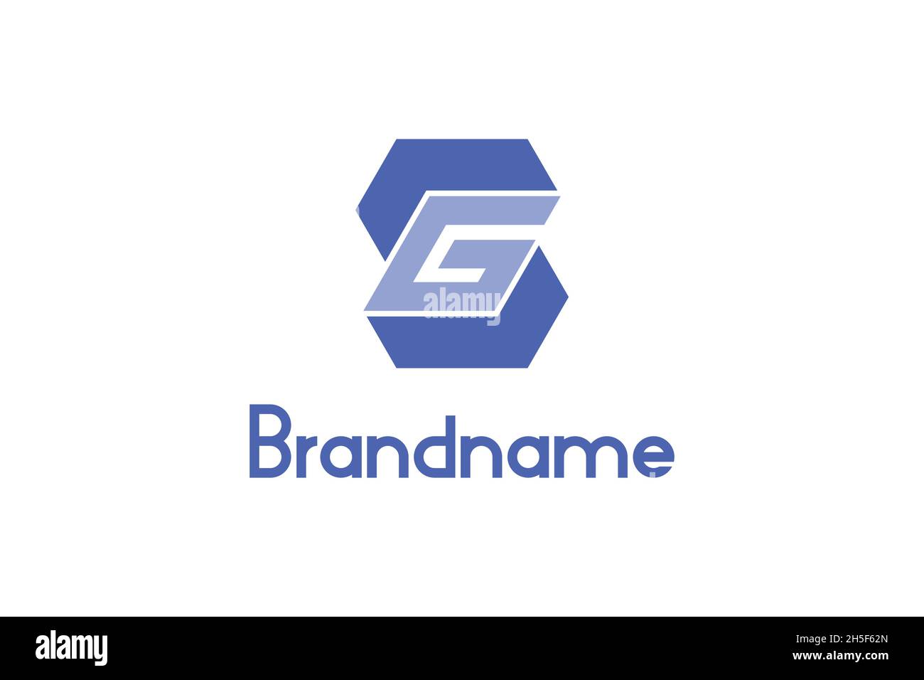 Concept de conception de logo SG de lettre en trois dimensions.Un logo moderne, créatif et unique.Simple et facile à appliquer dans n'importe quel support car il est plat. Illustration de Vecteur