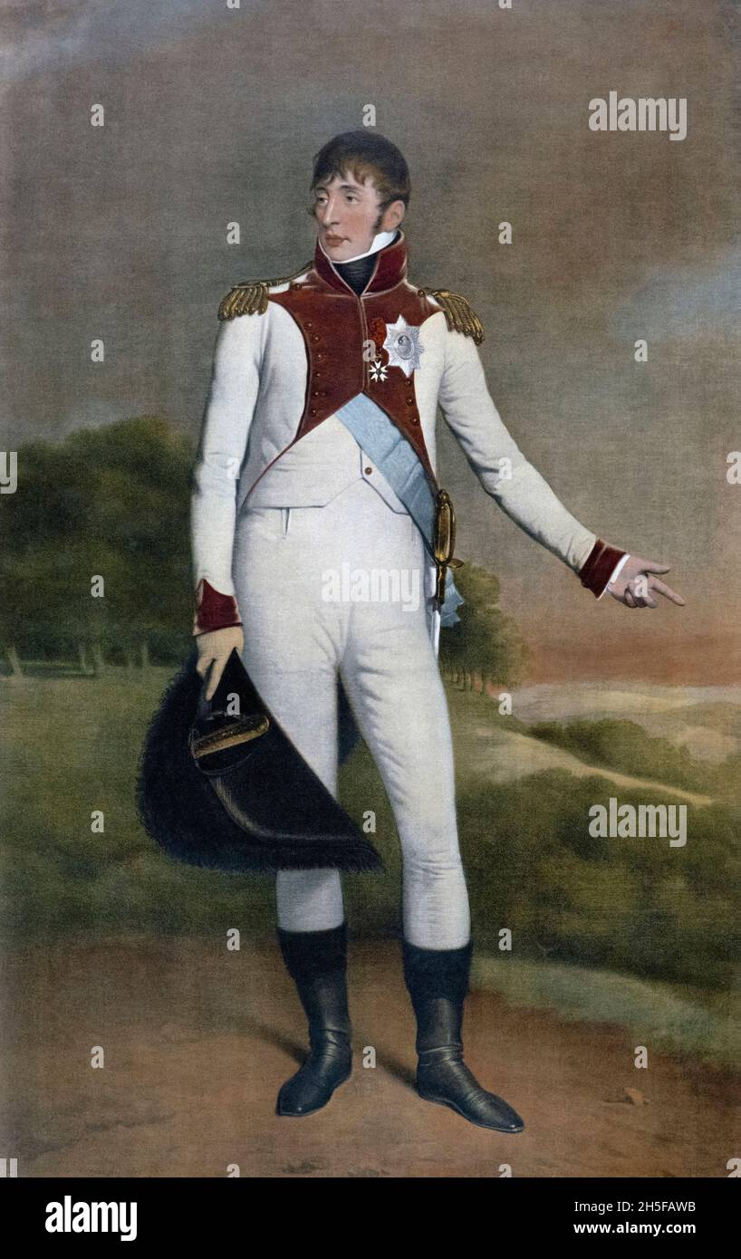 Louis Napoléon Bonaparte, 1778 – 1846.Roi de Hollande, 1806 - 1810 et frère plus jeune de Napoléon Ier, empereur des Français.Après un travail de Charles Howard Hodges. Banque D'Images