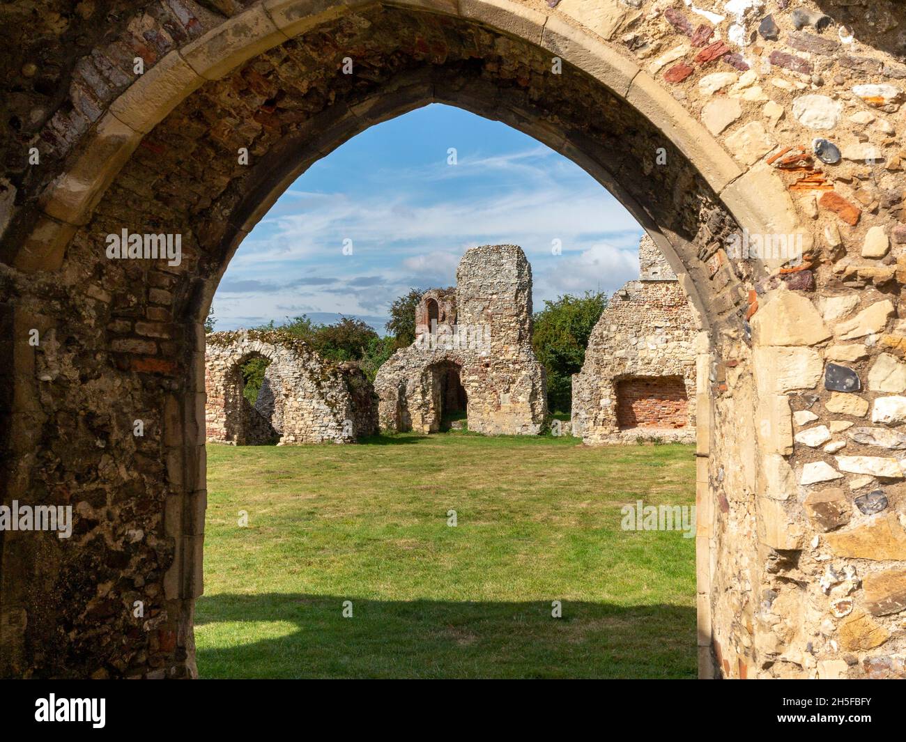 Détails des ruines de l'abbaye de Leiston à Leiston dans Suffolk, Royaume-Uni Banque D'Images