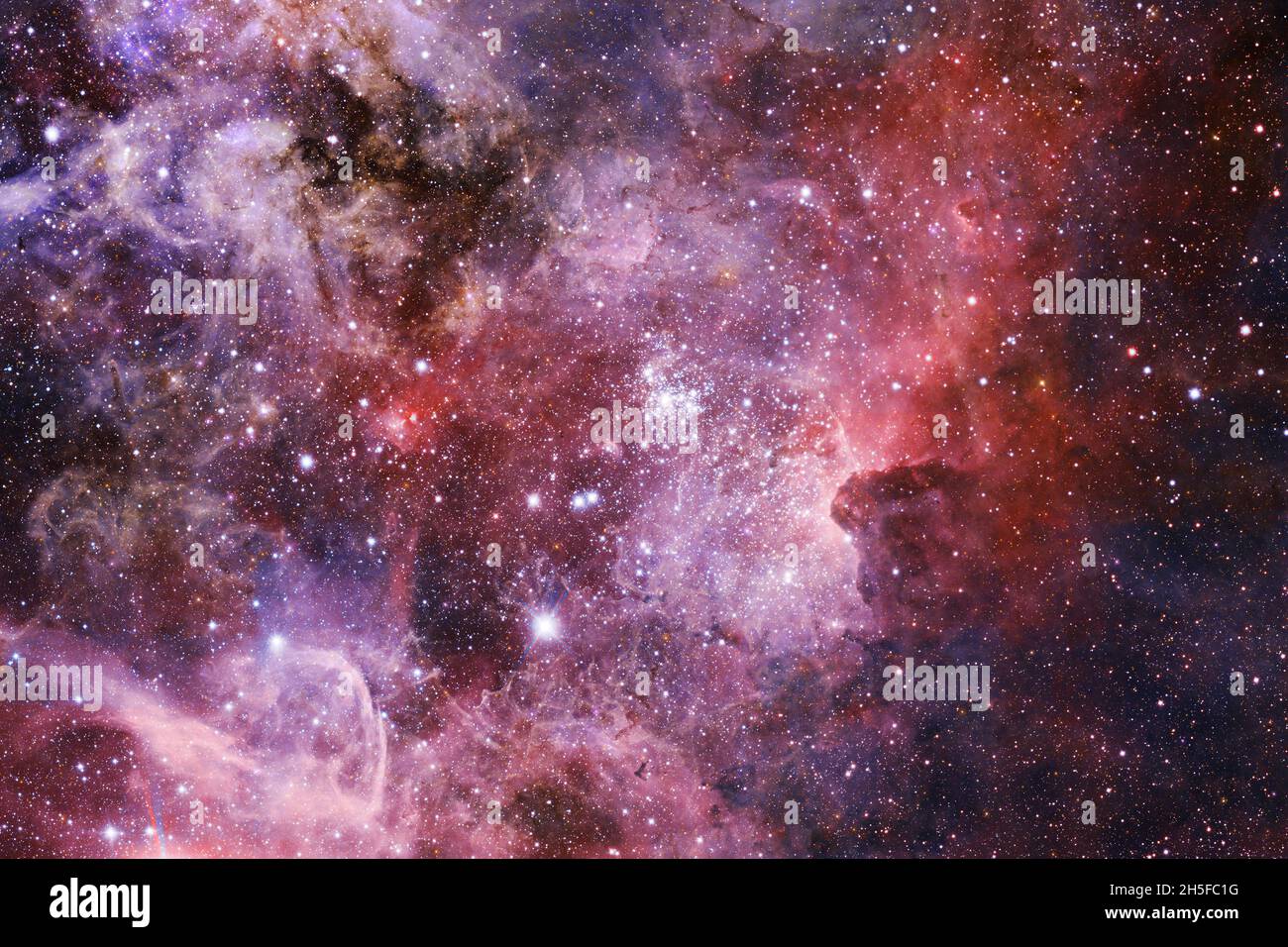 Espace profond. Rendu exceptionnel de la science-fiction. Éléments de cette image fournis par la NASA. Banque D'Images