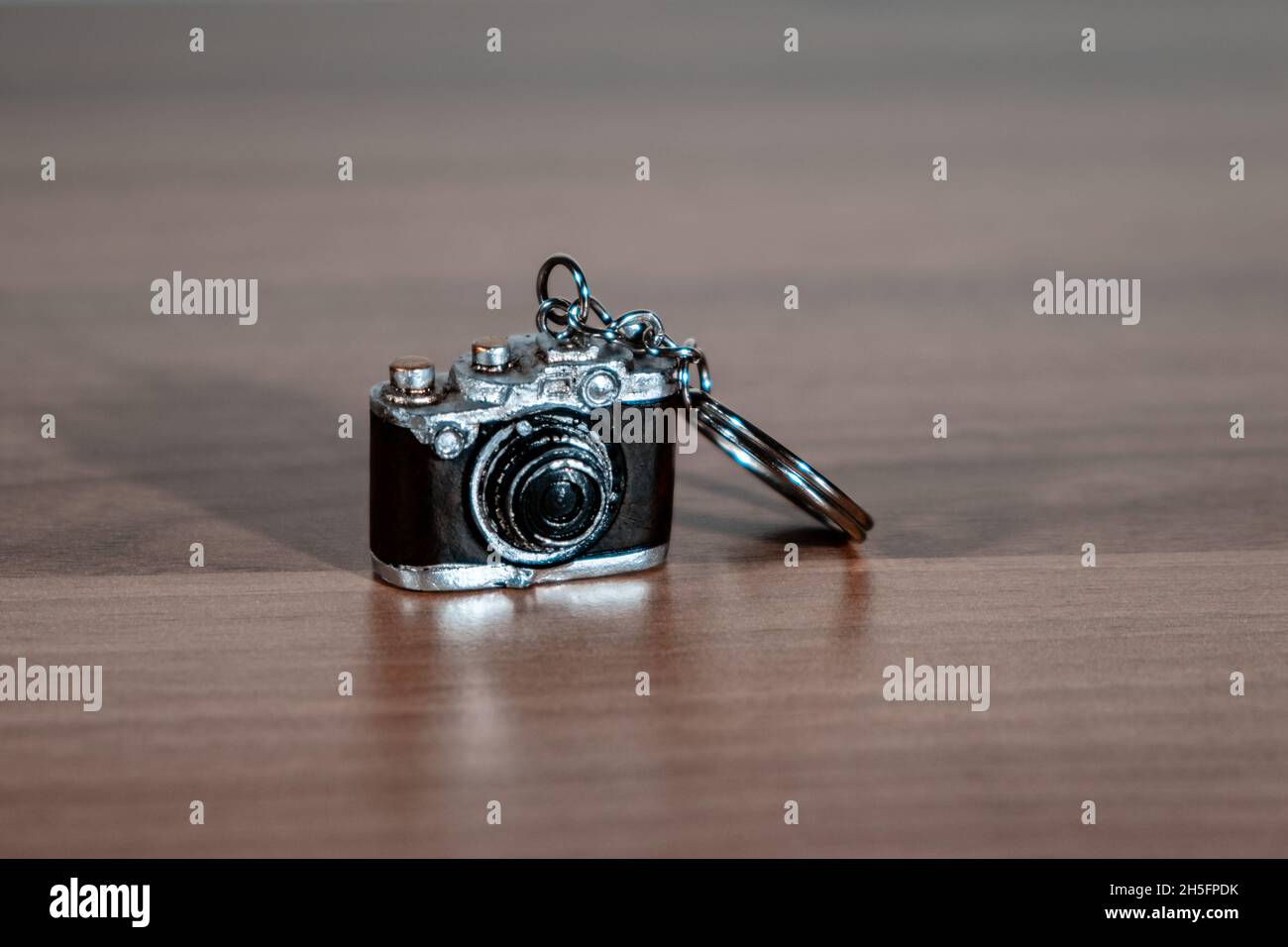 Porte-clés vintage en forme d'appareil photo avec lumières Banque D'Images