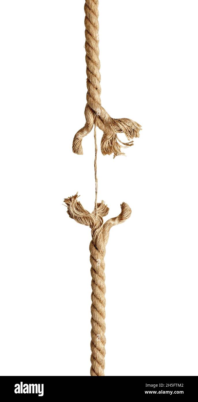 corde corde de corde pression rupture de la contrainte Banque D'Images