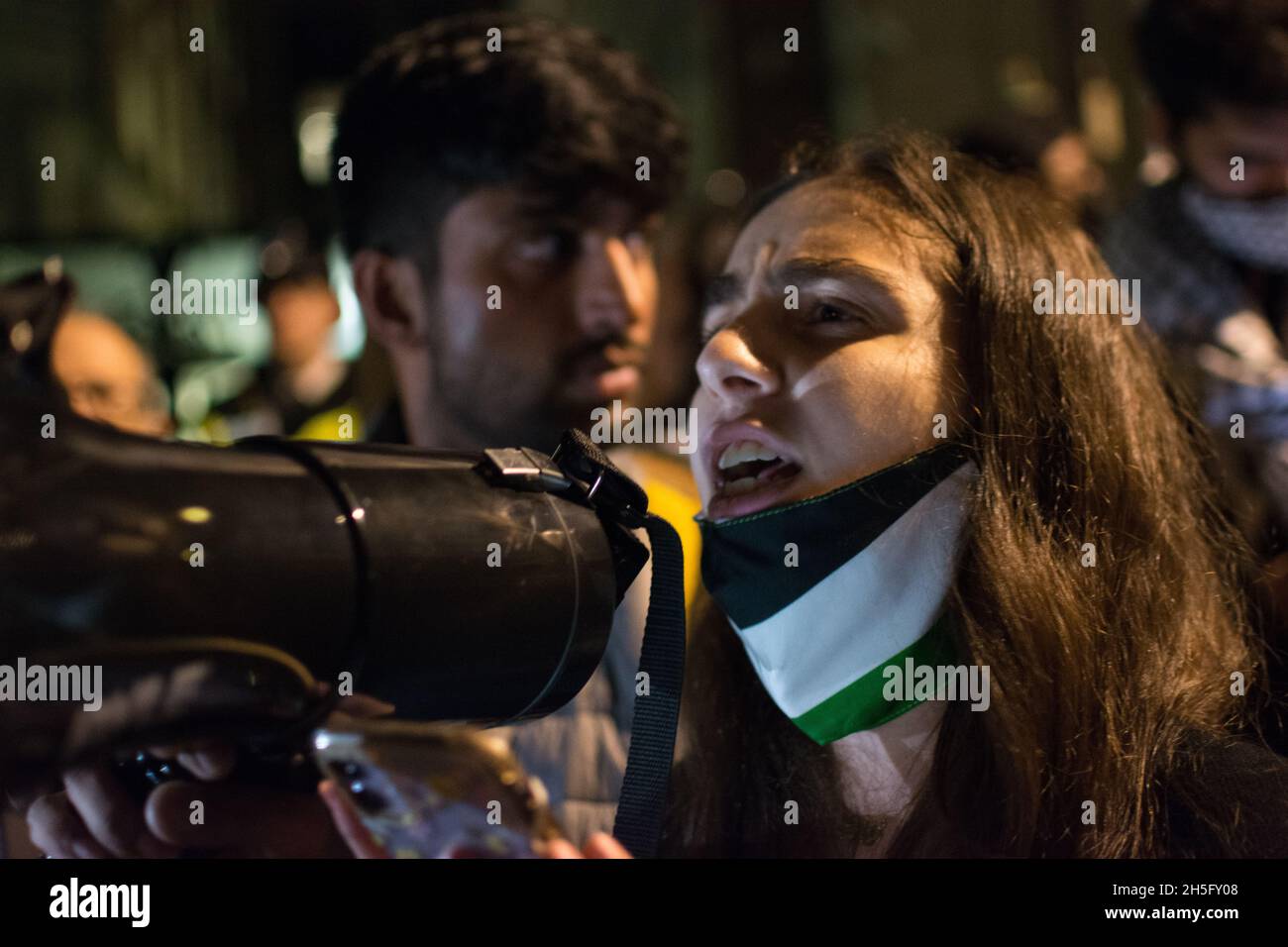 2021-11-09, Londres, Royaume-Uni.Étudiants internationaux pour la Palestine en rejetant la visite du raciste et Nakba Denier anti-palestiniens, Tzipi Hotovely est un diplomate israélien et un ancien homme politique qui est l'actuel ambassadeur d'Israël au Royaume-Uni.Les étudiants internationaux sont malheureux LSE utilisé les frais d'étudiant pour financer Nakba Denier, Tzipi Hotovely visting LSE. Banque D'Images