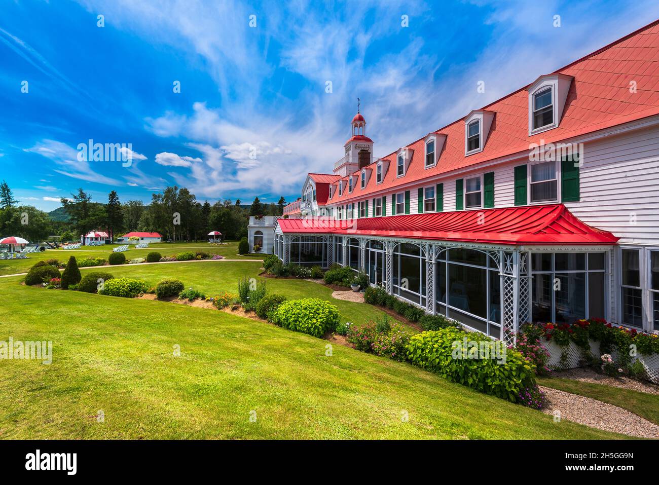 Hôtel Tadoussac; Tadoussac, Québec, Canada Banque D'Images