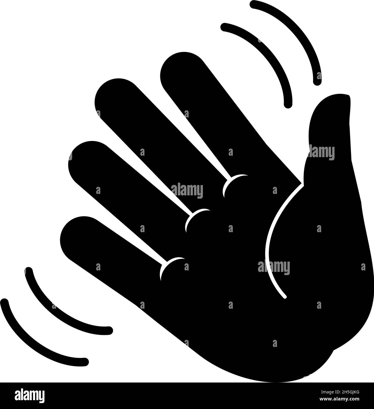 Icône de mouvement de la main.Un coup de main.Symbole vectoriel sur fond transparent Illustration de Vecteur