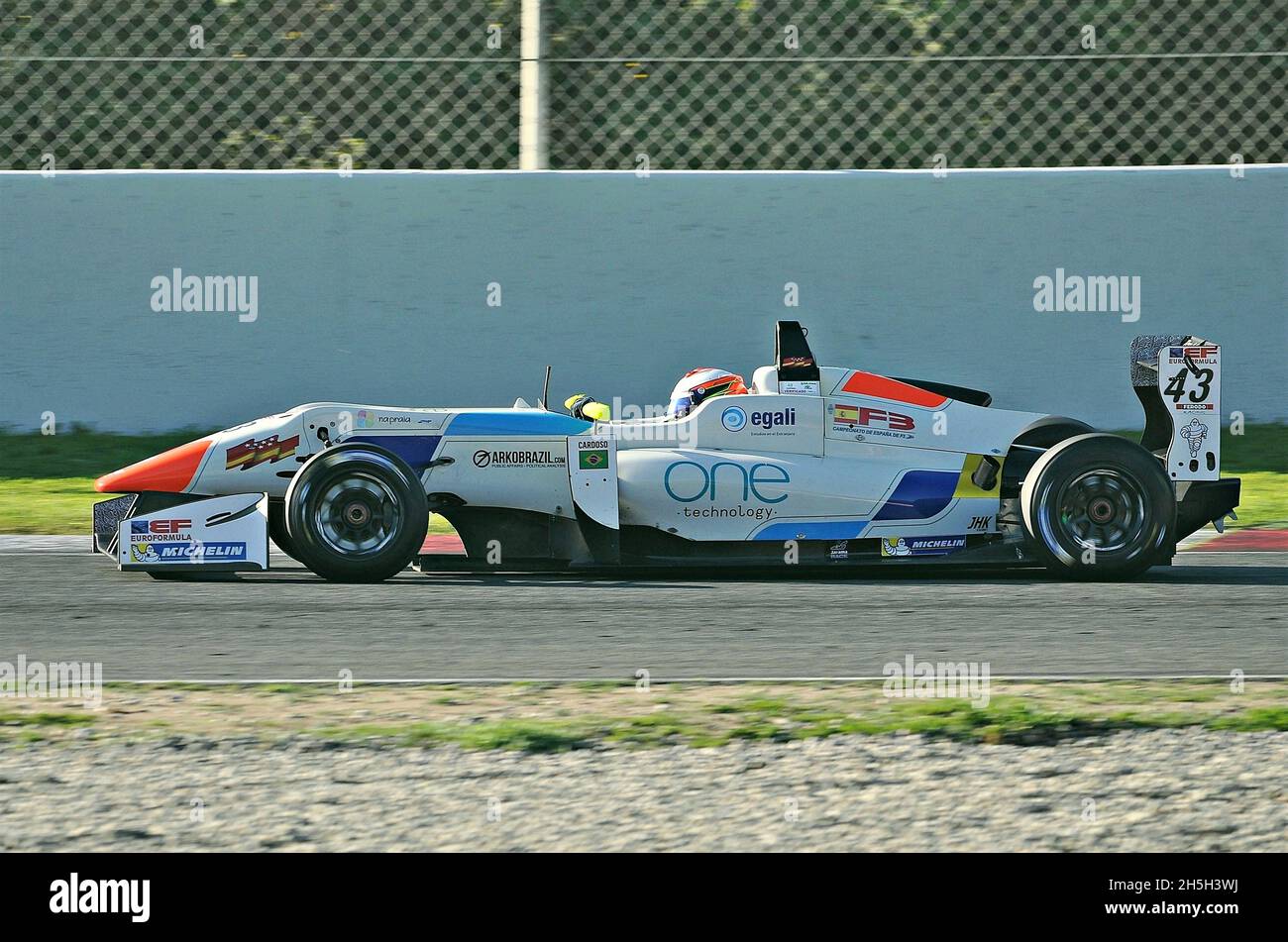 Course par équipe au championnat EuroFormula Open-2017 du circuit Barcelone Catalunya, Montmelo, Catalogne, Espagne Banque D'Images