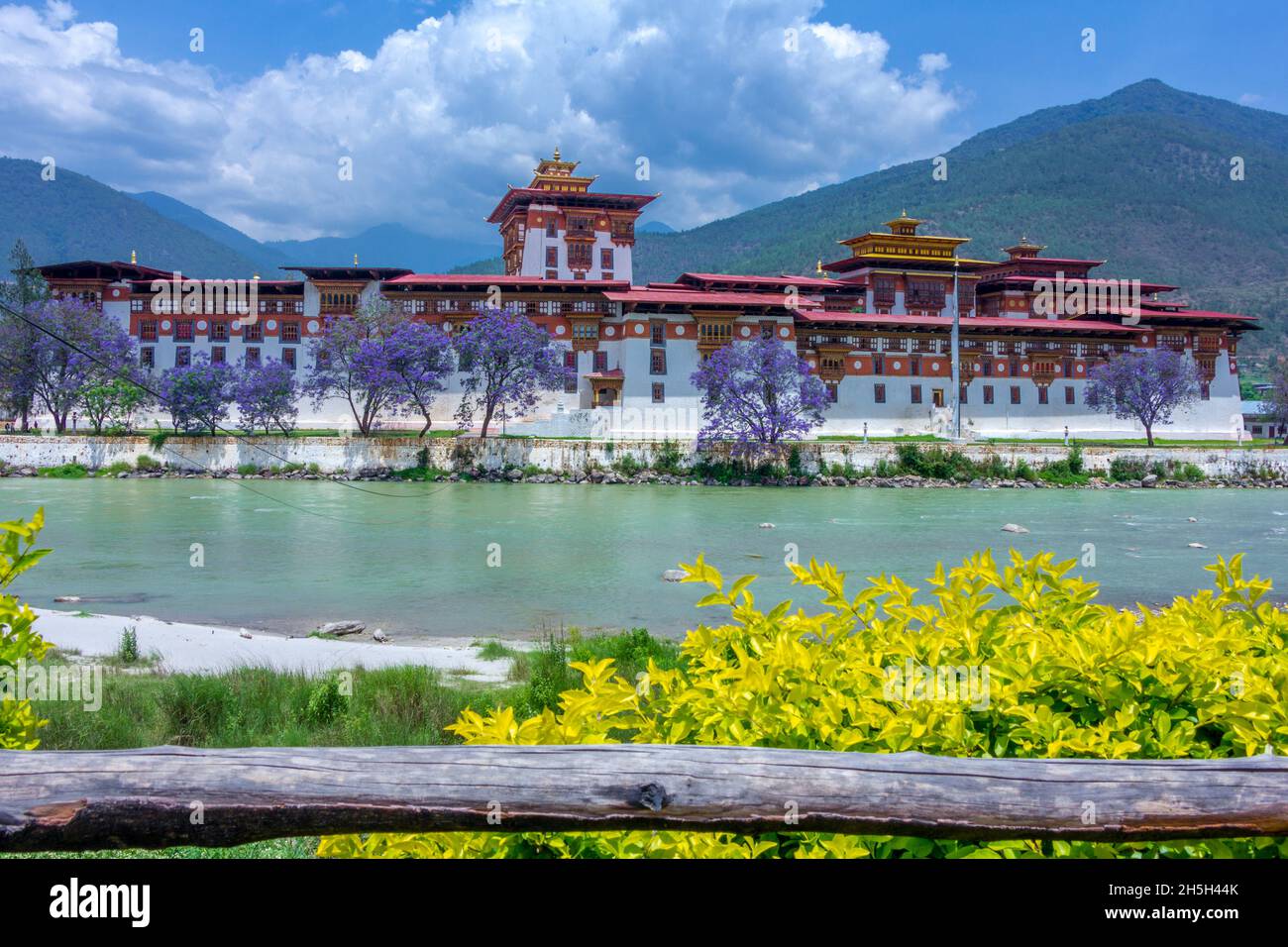 Punakha Dzong - Bhoutan Banque D'Images