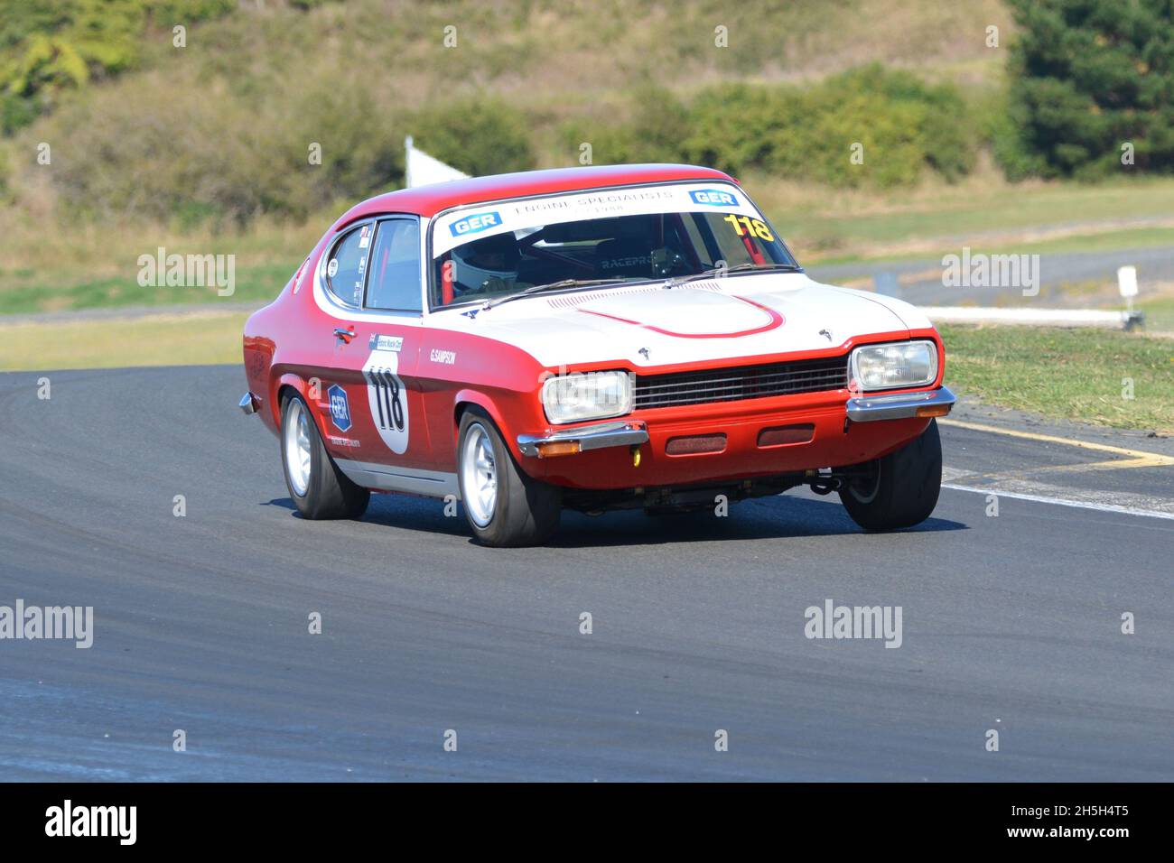 #118 Gareth Sampson Ford Capri 3 litres V6 à la réunion Hampton Downs Legends of Speed le 20 mars 2021 Banque D'Images