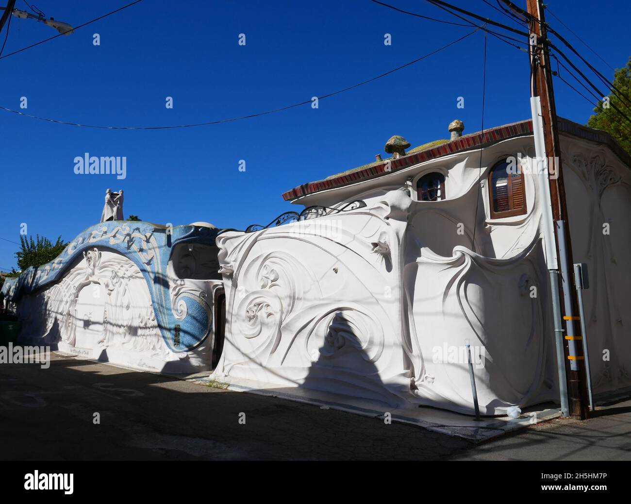 Beverly Hills, Californie, États-Unis 12 septembre 2021 Une vue générale de l'atmosphère O'Neill maison/maison où le film sans souffle et Beverly Hills 90210 tourné au 507 N. Rodeo Drive le 12 septembre 2021 à Beverly Hills, Californie, États-Unis.Photo par Barry King/Alay stock photo Banque D'Images