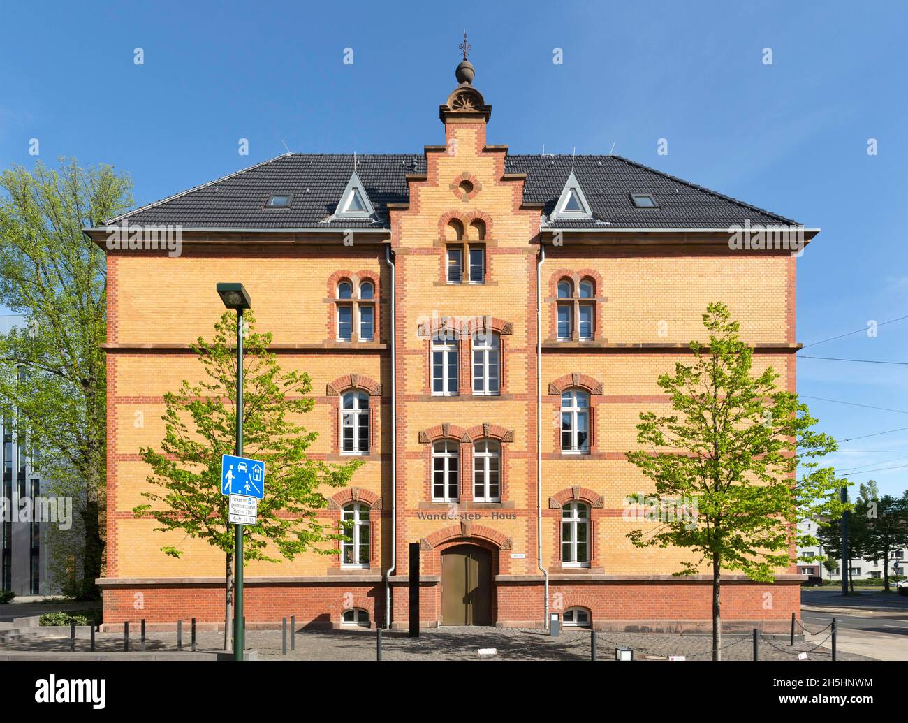 Ancienne caserne Ulan, maison Wandersleb, aujourd'hui immeuble de bureaux, Düsseldorf, Rhénanie,Rhénanie-du-Nord-Westphalie, Allemagne Banque D'Images