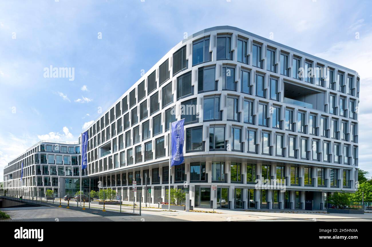 Infinity Office Building, Bankhaus Lampe, Düsseldorf, Rhénanie-du-Nord-Westphalie,Allemagne Banque D'Images