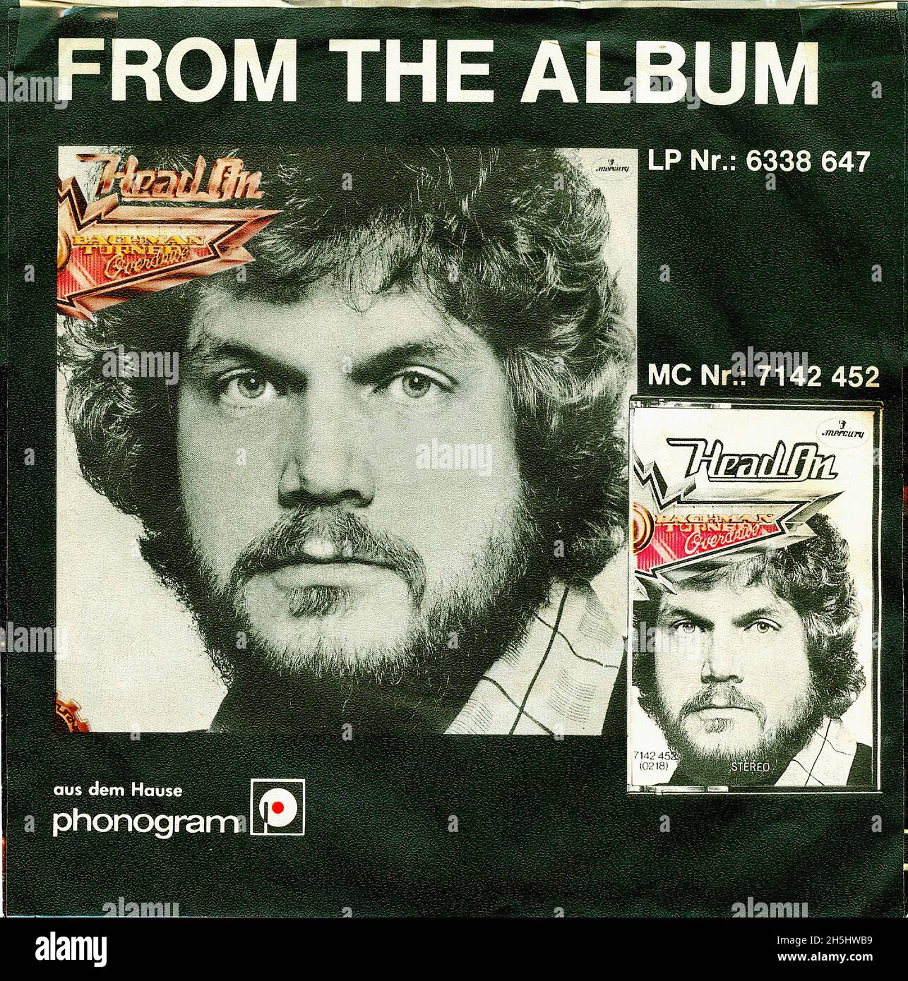 Couverture de disque unique vintage - Bachman Turner Overdrive - Lookin' out pour Nr.1 - D - 1975 01 Banque D'Images