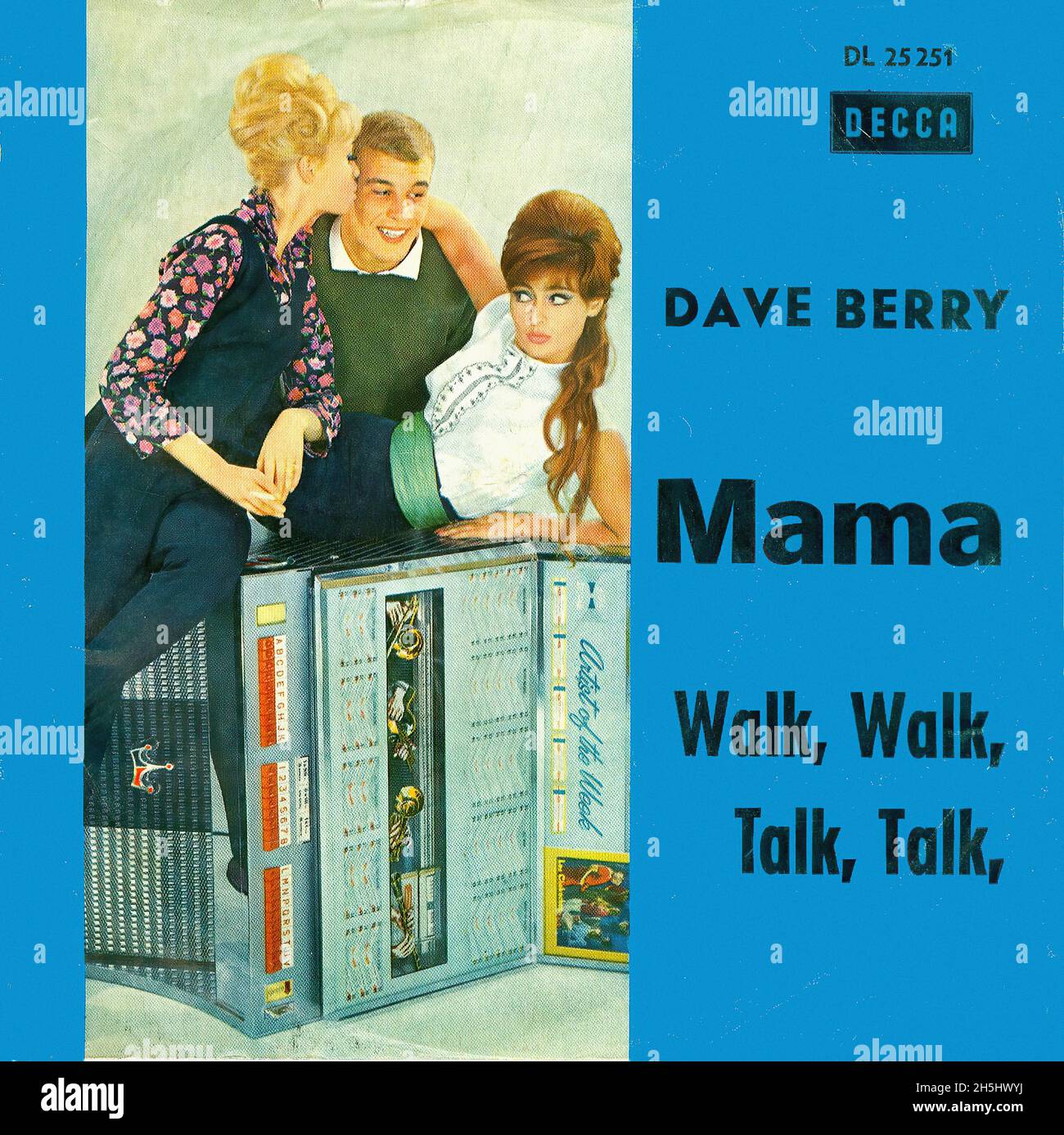 Couverture de disque unique vintage - Berry, Dave - Mama - D - 1966 Banque D'Images