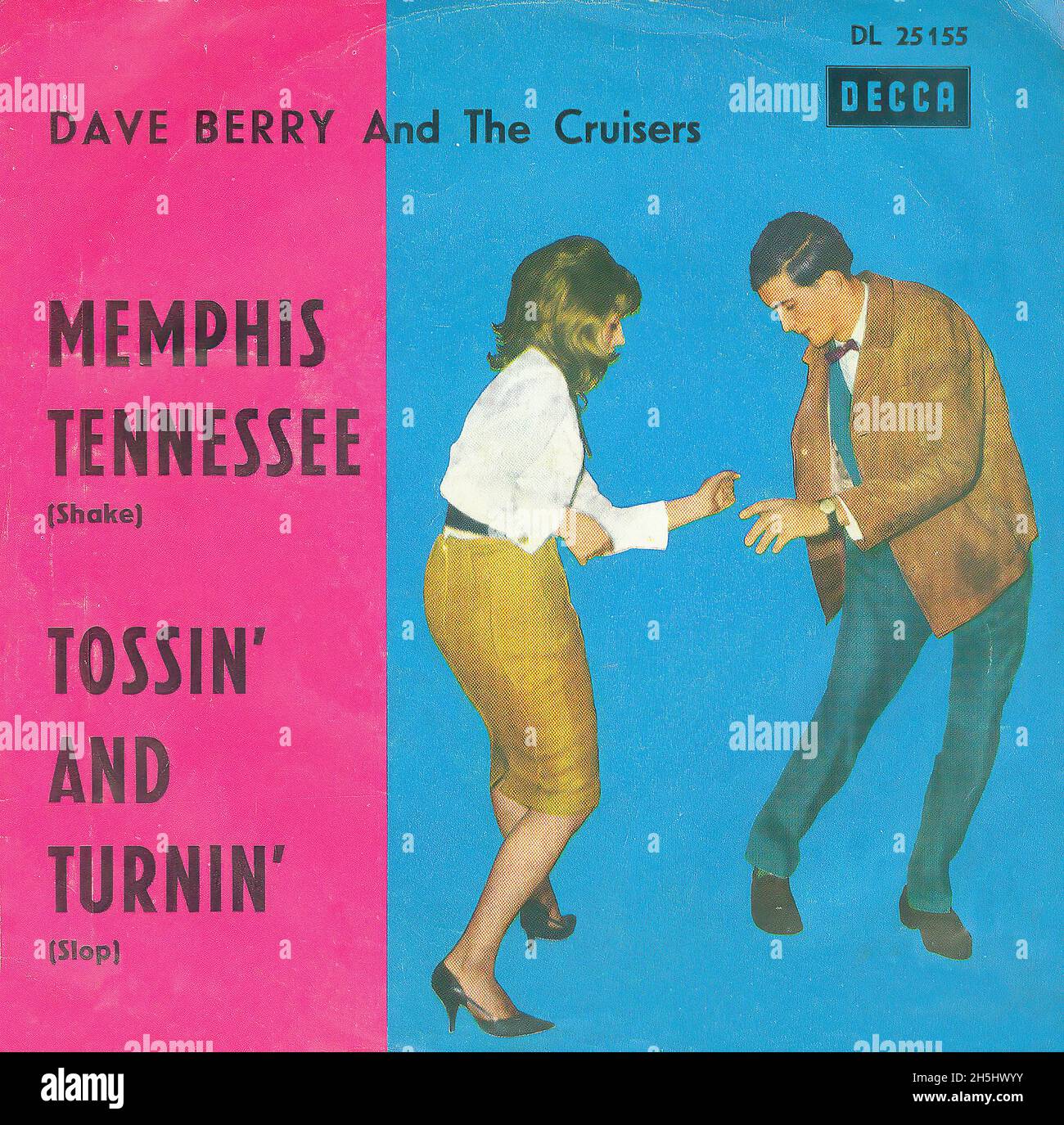 Couverture du record unique vintage - Berry, Dave & The Cruisers - Memphis Tennessee - D - 1963 Banque D'Images